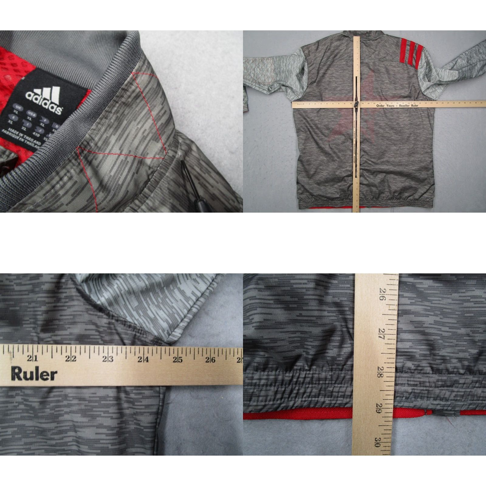 Adidas **Adidas Men's Full Zip Windbreaker NBA All Star Mens Extra Large Gray** User: **Adidas Men's Extra Large Full Zip Windbreaker Gray NBA All Star** Size US XL / EU 56 / 4 - 8 Thumbnail