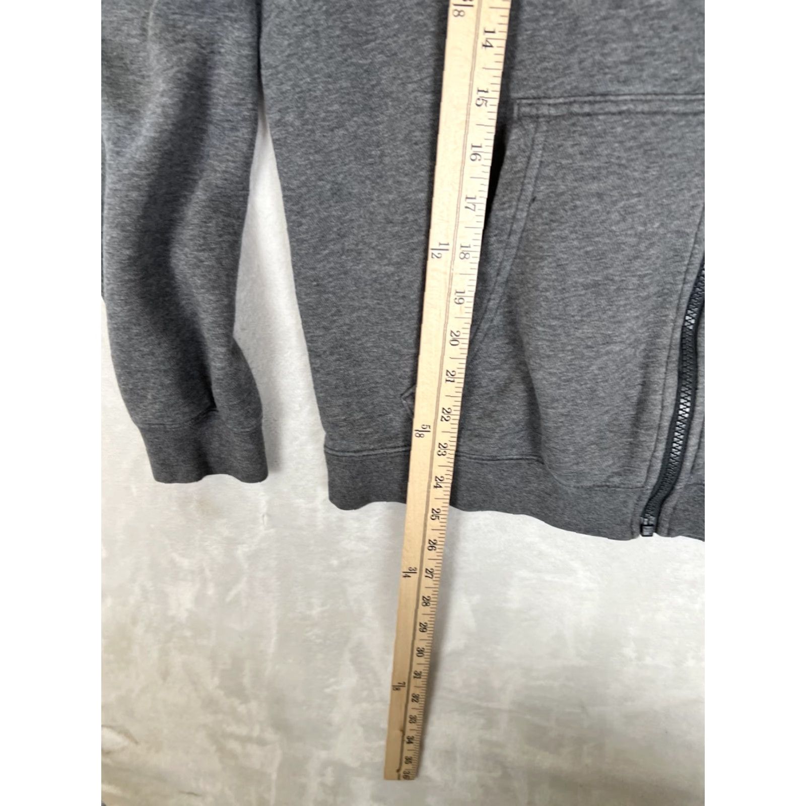 Nike VINTAGE Nike Full Zip Hoodie Sweatshirt M Gray Swoosh Embroidery Nike Sportswear 90s Mens Size US M / EU 48-50 / 2 - 6 Thumbnail