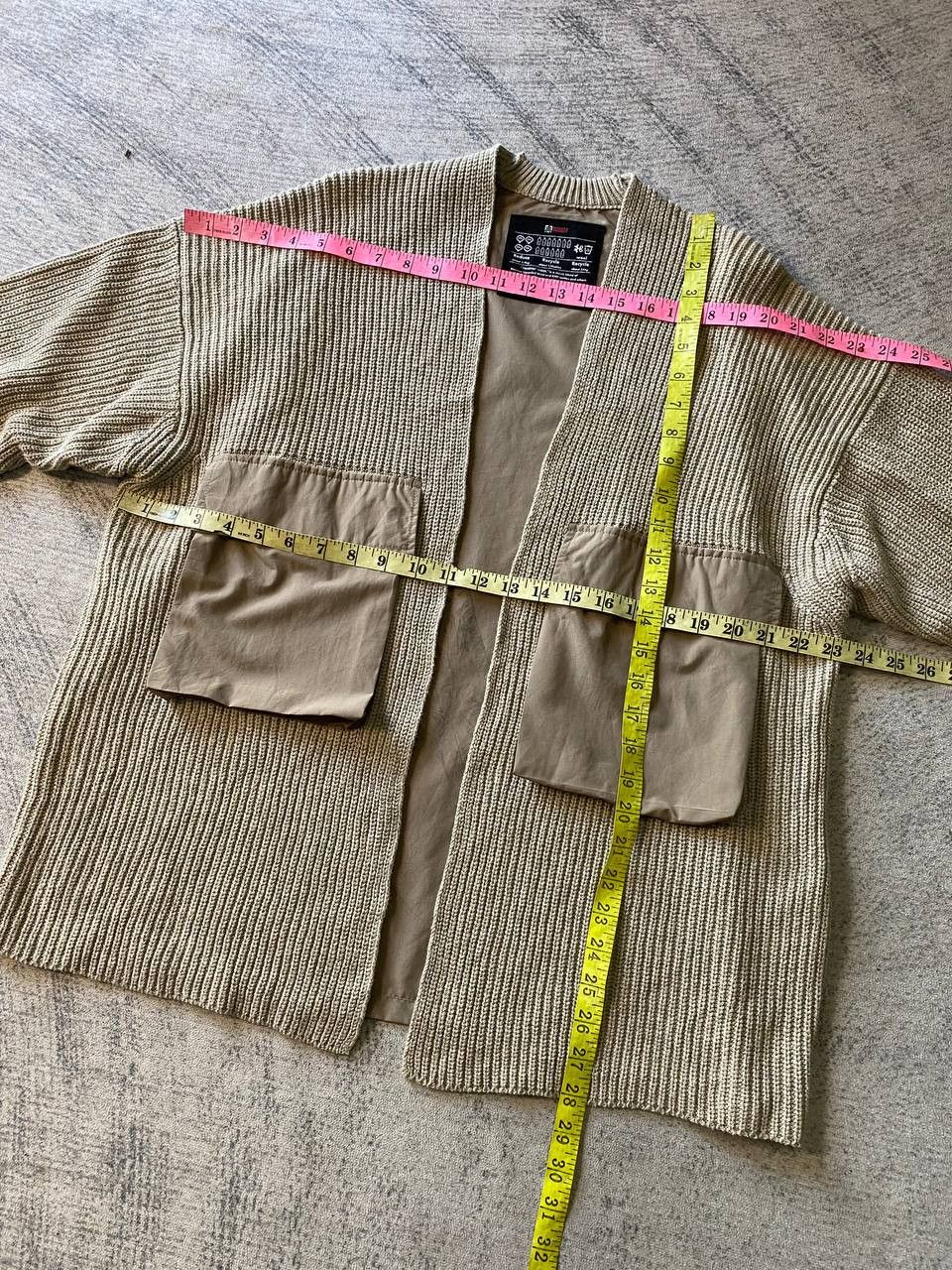 Japanese Brand Niko And... Japan Big Pocket Open Front Cardigan Size US L / EU 52-54 / 3 - 6 Thumbnail