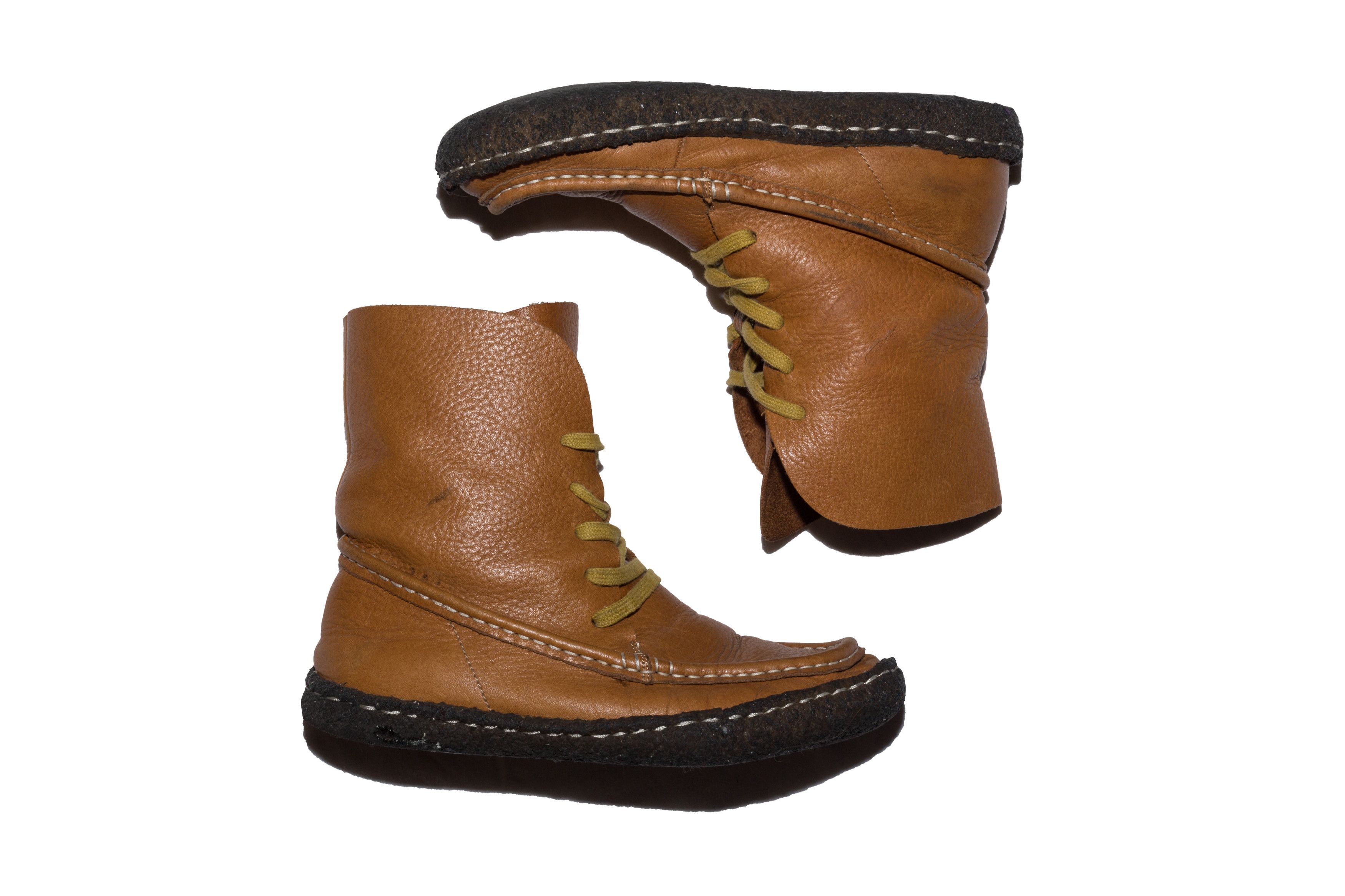 Issey Miyake LACE UP 5 HOLE MOCCASIN BOOTS Size US 6.5 / IT 36.5 - 9 Thumbnail