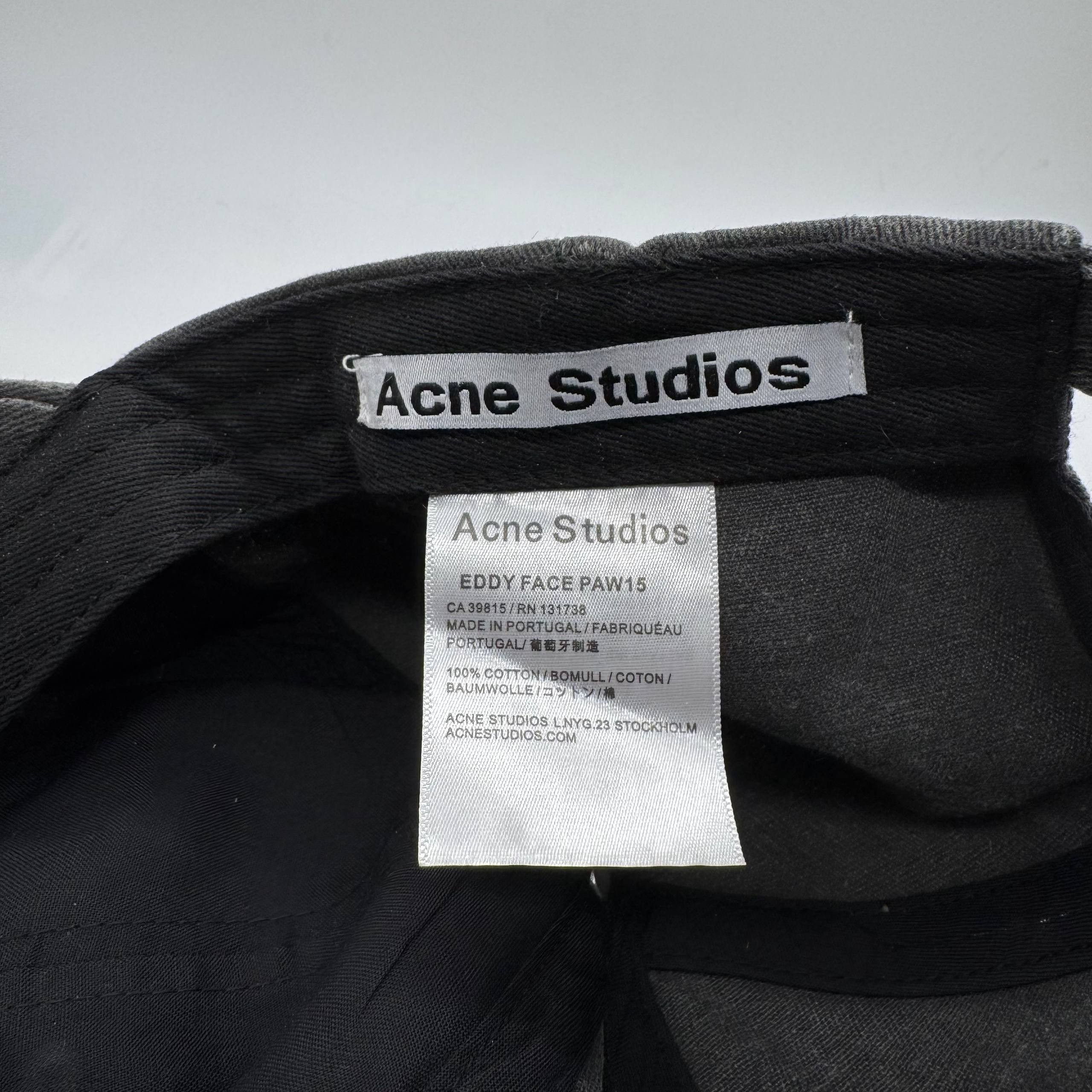 Acne Studios Acne Studios Big Logo Archive SK8 Cap Hat Gray Washed Color Size ONE SIZE - 9 Thumbnail
