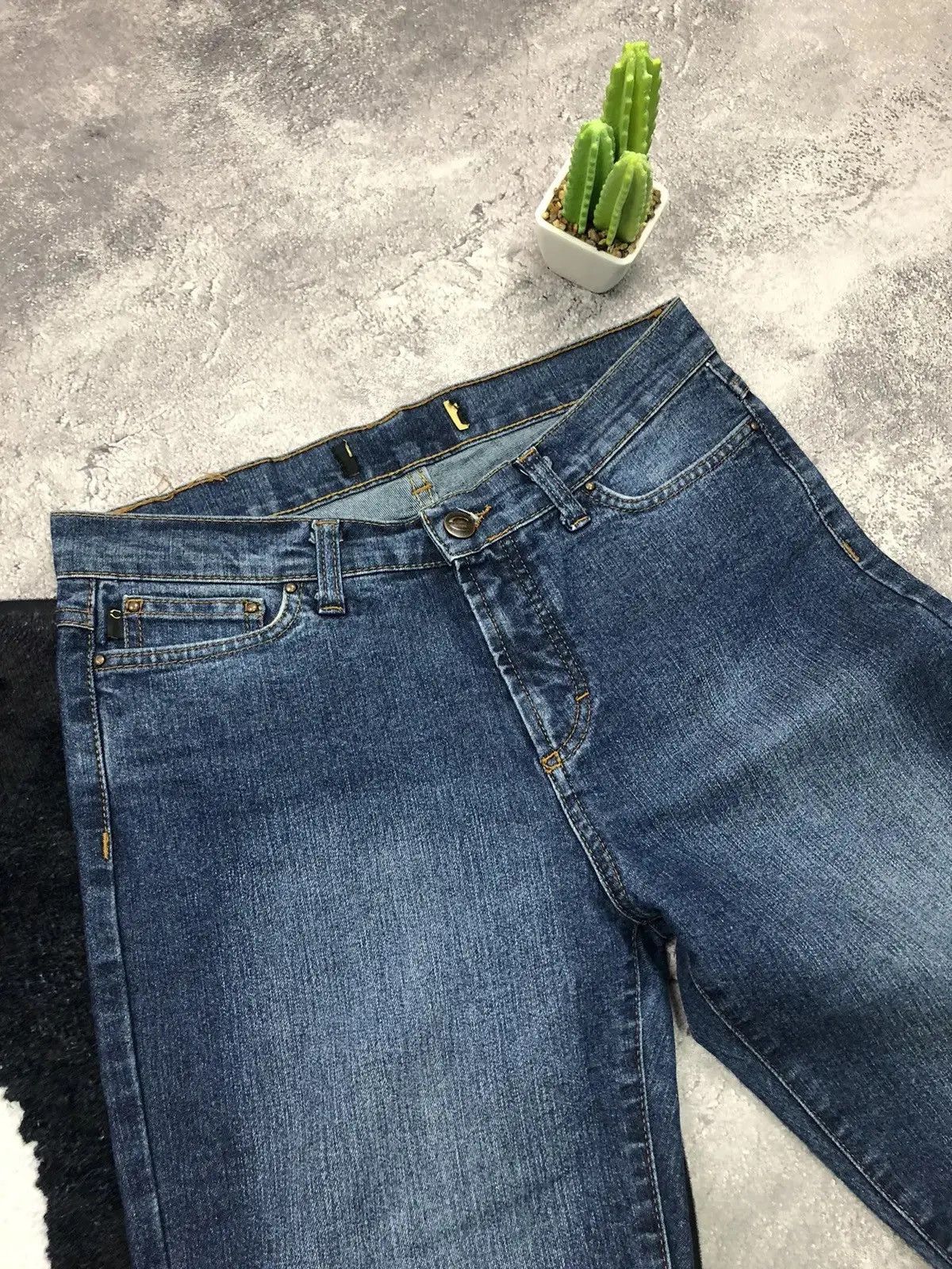 Just Cavalli JUST CAVALLI Vintage Luxury Avantgarde Blue Denim Jeans Hype Size 29" - 3 Thumbnail