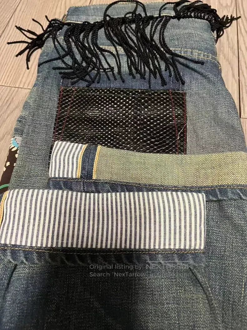 Junya Watanabe Junya Watanabe size M Color blocked denim pants Size 24" / US 00 / IT 34 - 6 Thumbnail