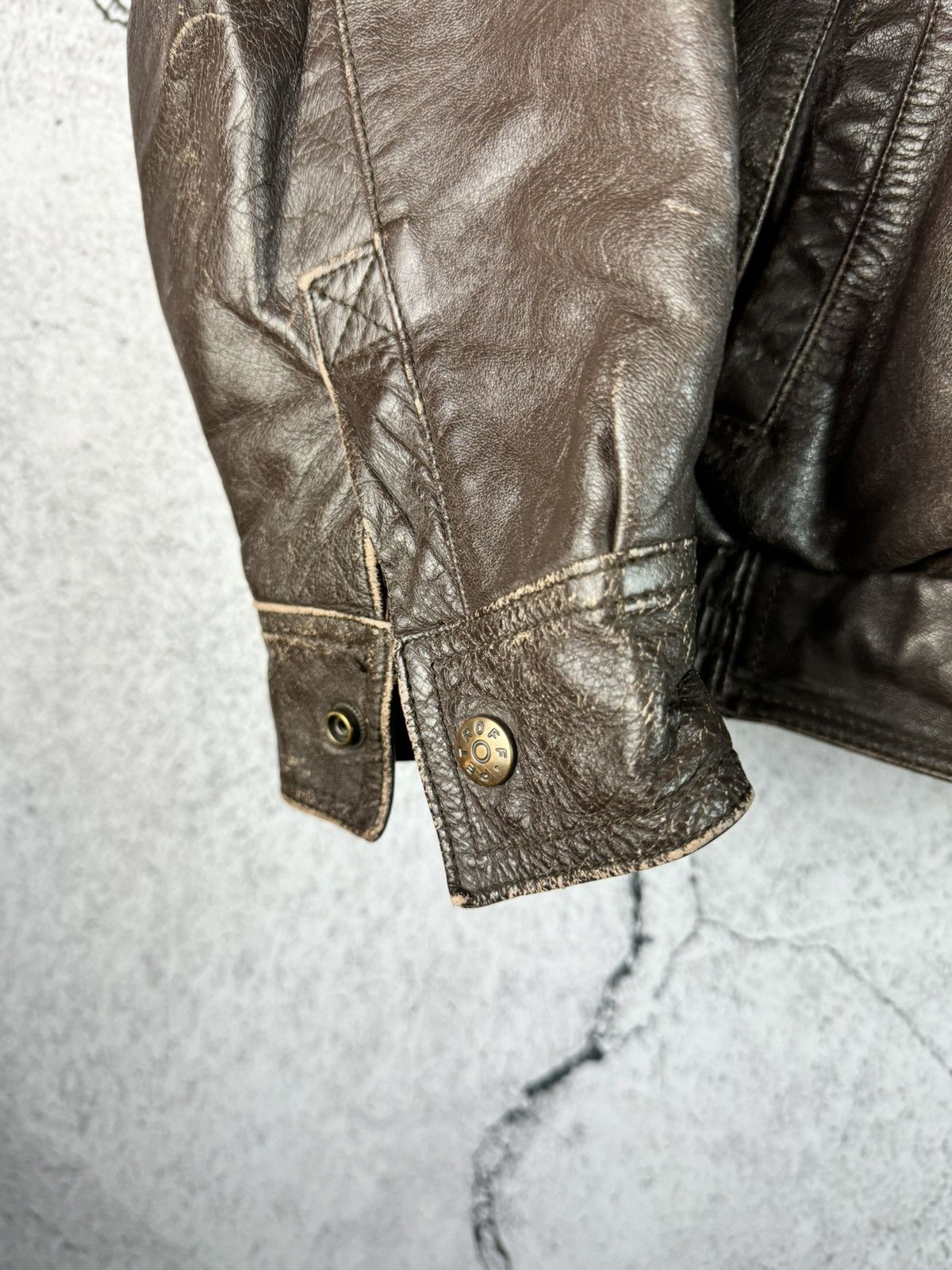 Vintage Vintage 90’s Petroff rare Bomber Leather Jacket Size US M / EU 48-50 / 2 - 6 Thumbnail