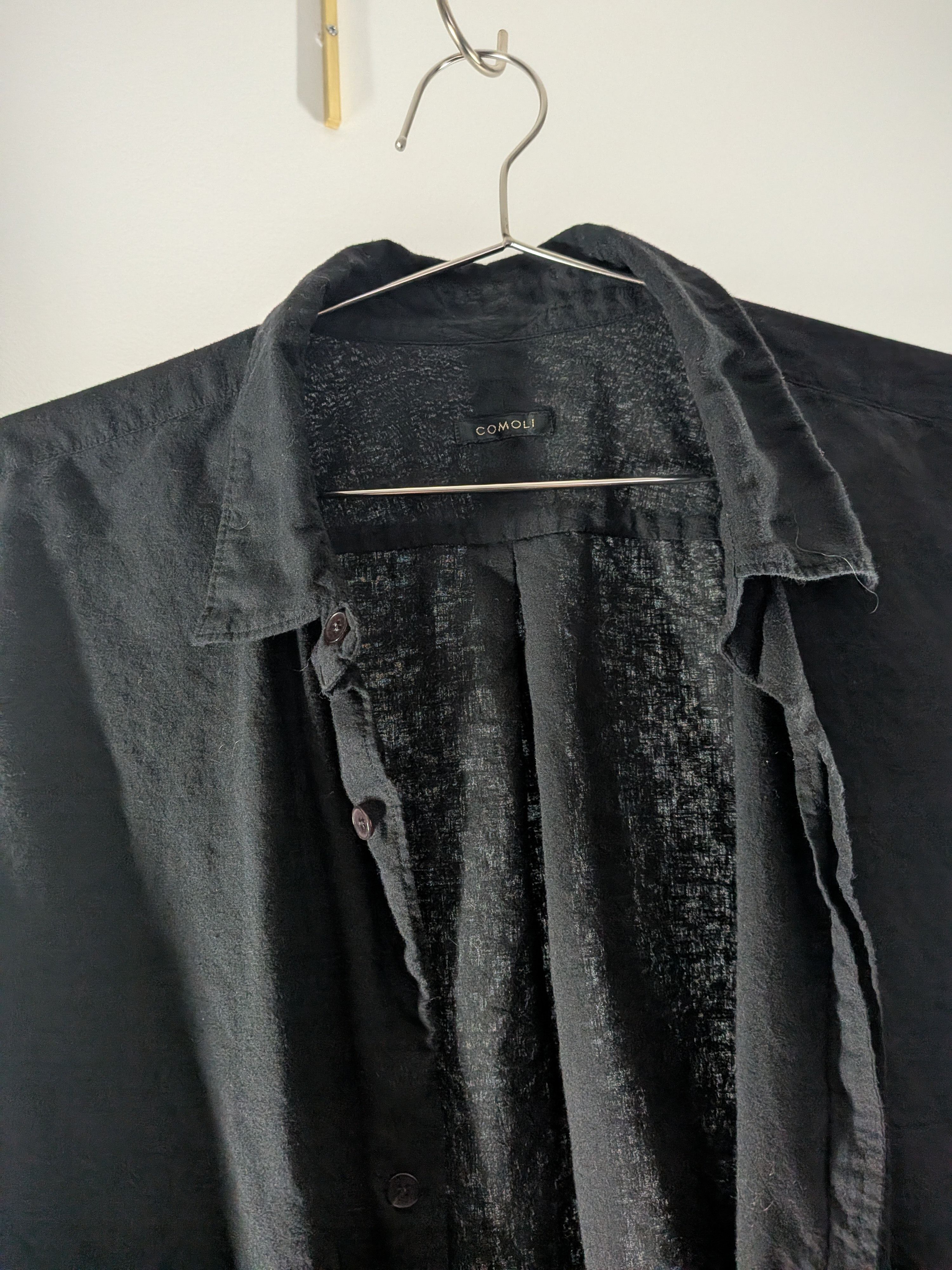 Comoli Comoli Khadi Button Up Shirt Black Size US M / EU 48-50 / 2 - 3 Thumbnail