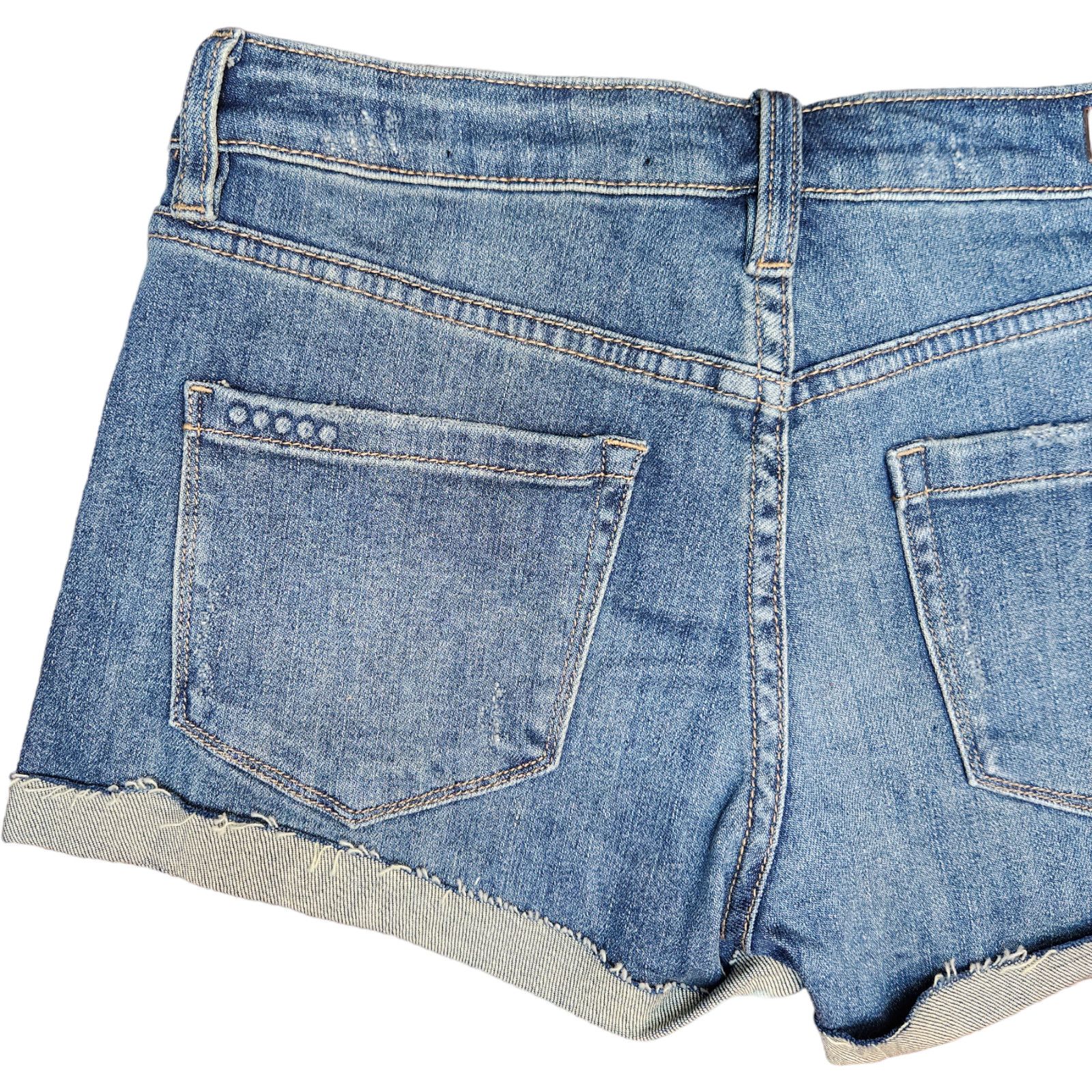 BLANKNYC Blank NYC Fulton Shorts Womens Denim Destroyed Roll Up 25 Size 25" / US 0 / IT 36 - 4 Thumbnail