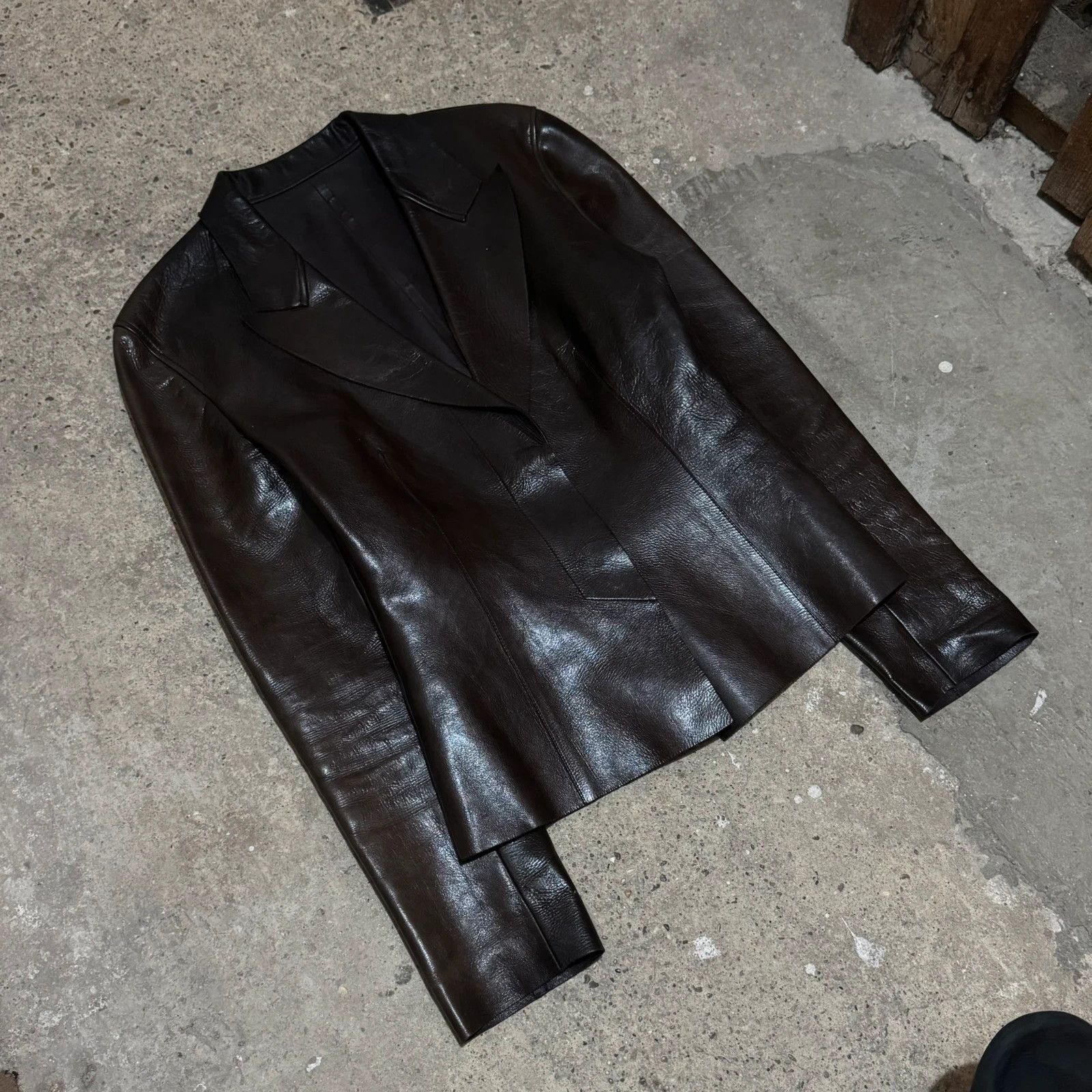 Gucci S/S 1998 Gucci by Tom Ford leather blazer Size S / US 4 / IT 40 - 5 Thumbnail