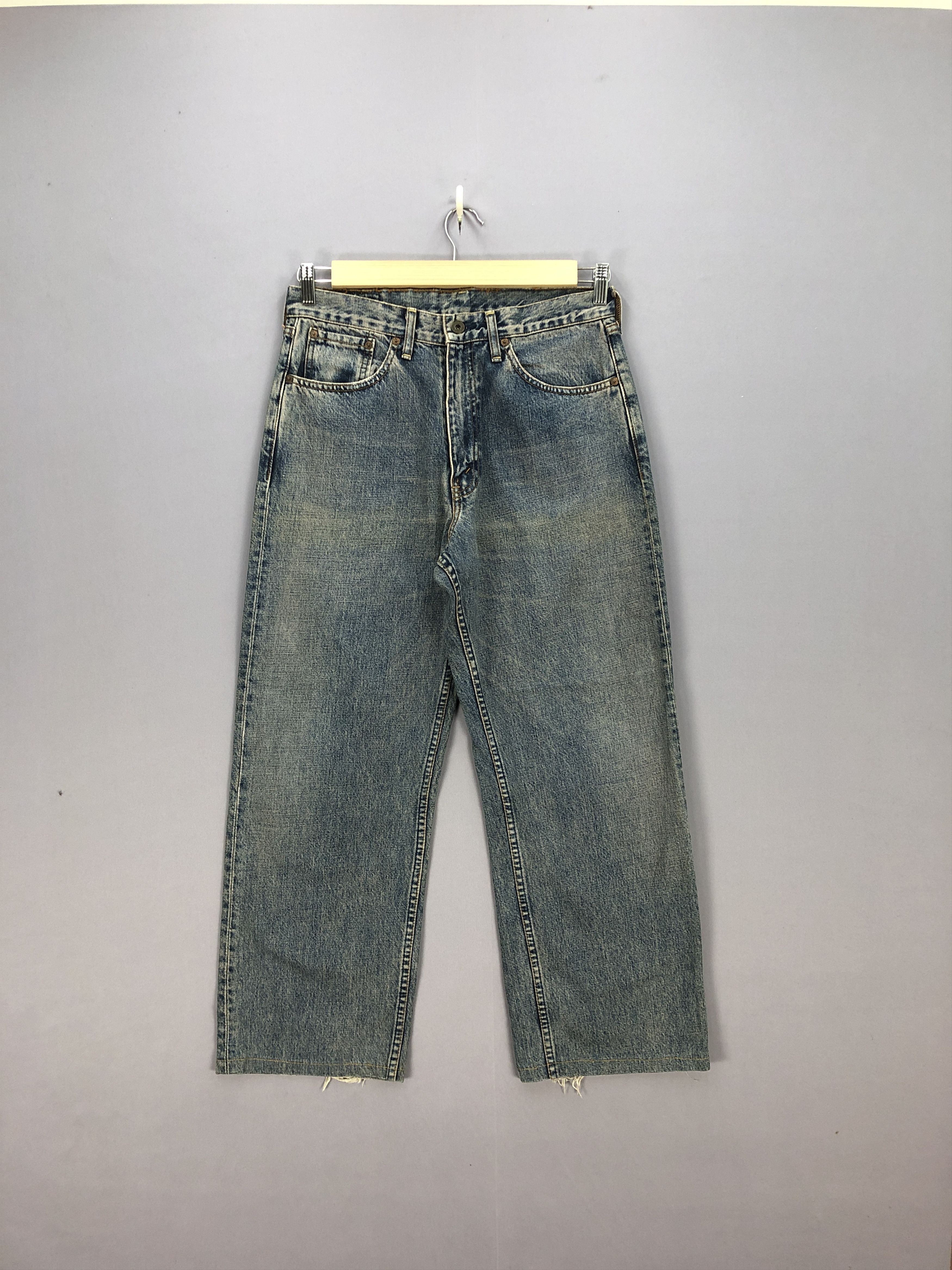 Levi's Crazy Y2K Baggy Levis 504 Jeans Levi's Cyber Faded Denim Size US 32 / EU 48 - 1 Thumbnail