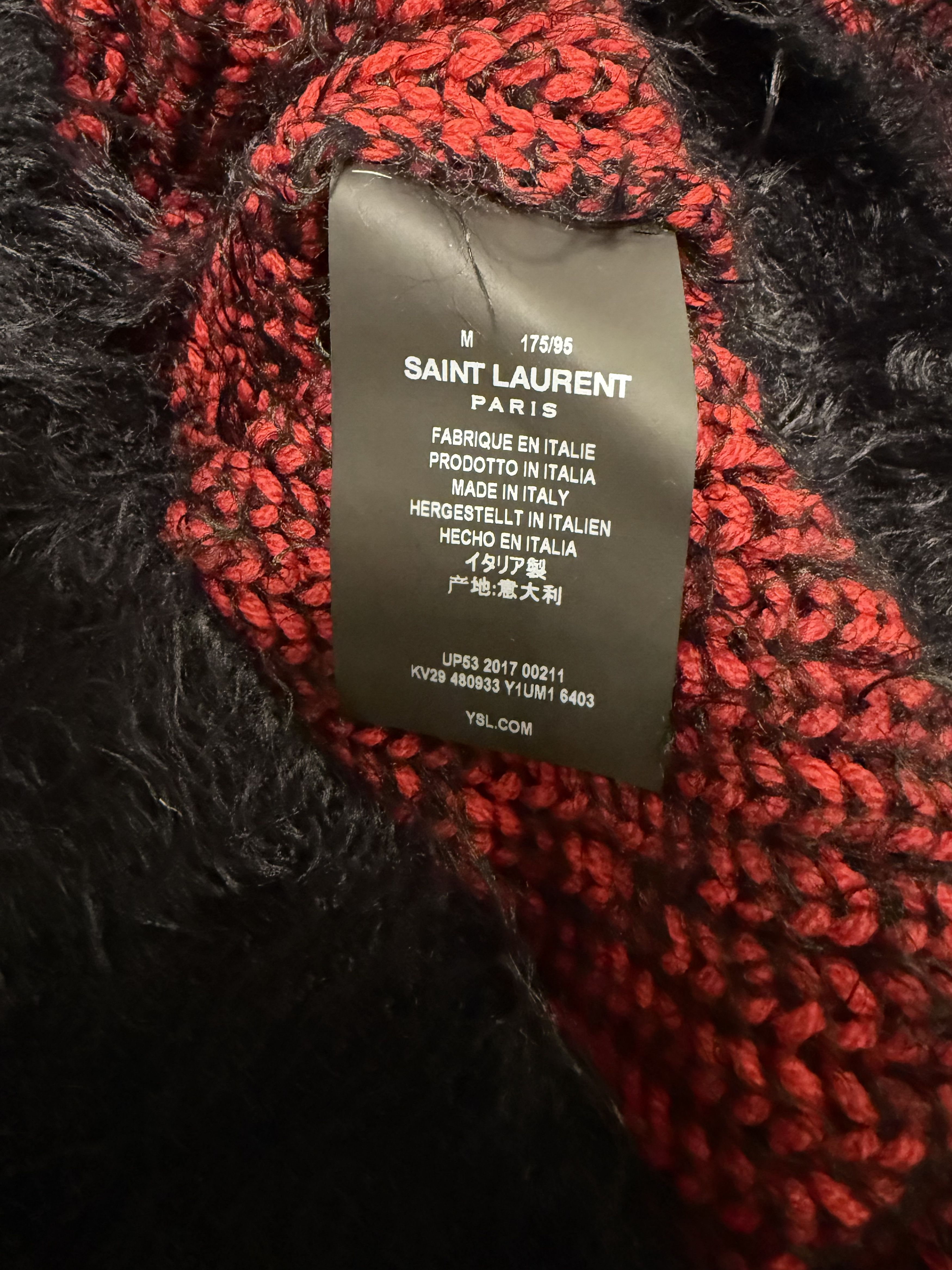 Hedi Slimane × Saint Laurent Paris SS17 Saint Laurent Mohair Relaxed Sweater Size US M / EU 48-50 / 2 - 9 Thumbnail