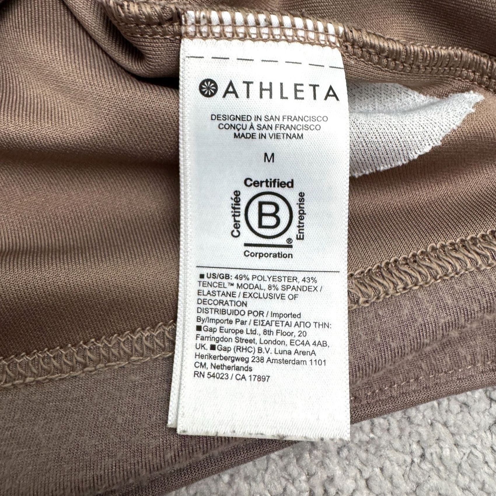 Athleta Athleta Sweatshirt Womens Medium Taupe Brown 1/2 Zip Mock Neck Pullover Athletic Size M / US 6-8 / IT 42-44 - 7 Thumbnail