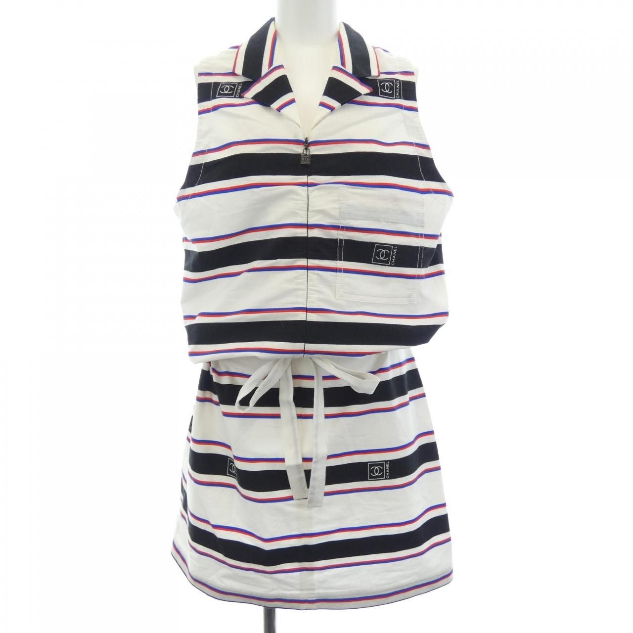 Chanel Chanel Chanel Dress Textile Dresses P30773V21139 07P DUTY FREE for USA Size ONE SIZE - 1 Thumbnail