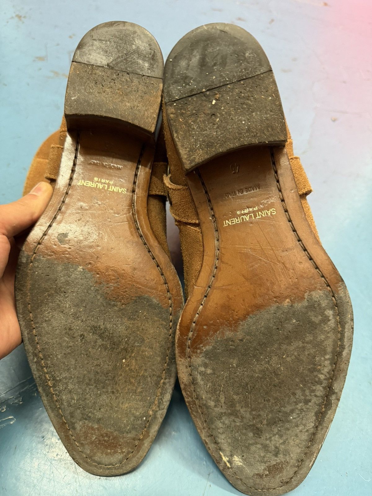 Saint Laurent Paris SAINT LAURENT HEDI ERA WYATT BOOTD Size US 12 / EU 45 - 6 Thumbnail