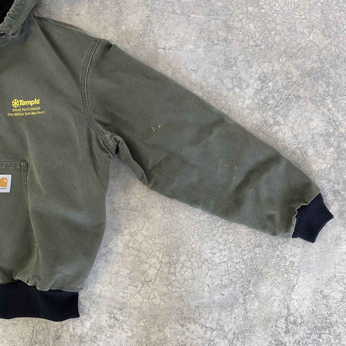 Carhartt × Vintage Vintage Carhartt Moss Green Hooded Active Jacket Size US L / EU 52-54 / 3 - 10 Thumbnail