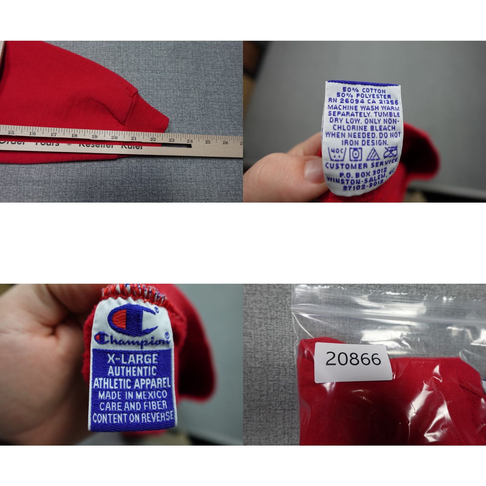 Champion VINTAGE Champion Sweater Mens L Red C Logo Crewneck Sweatshirt Front C Logo Wool? Size US L / EU 52-54 / 3 - 8 Thumbnail