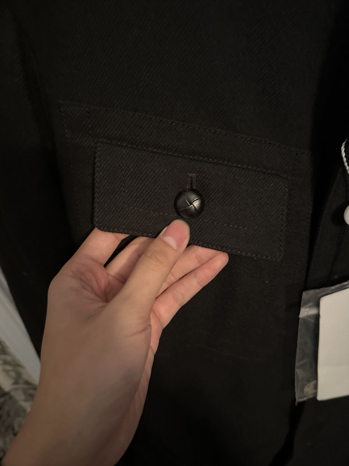Maison Margiela Maison Marigela Wool Cotton Military Jacket Black Large Size US L / EU 52-54 / 3 - 7 Thumbnail