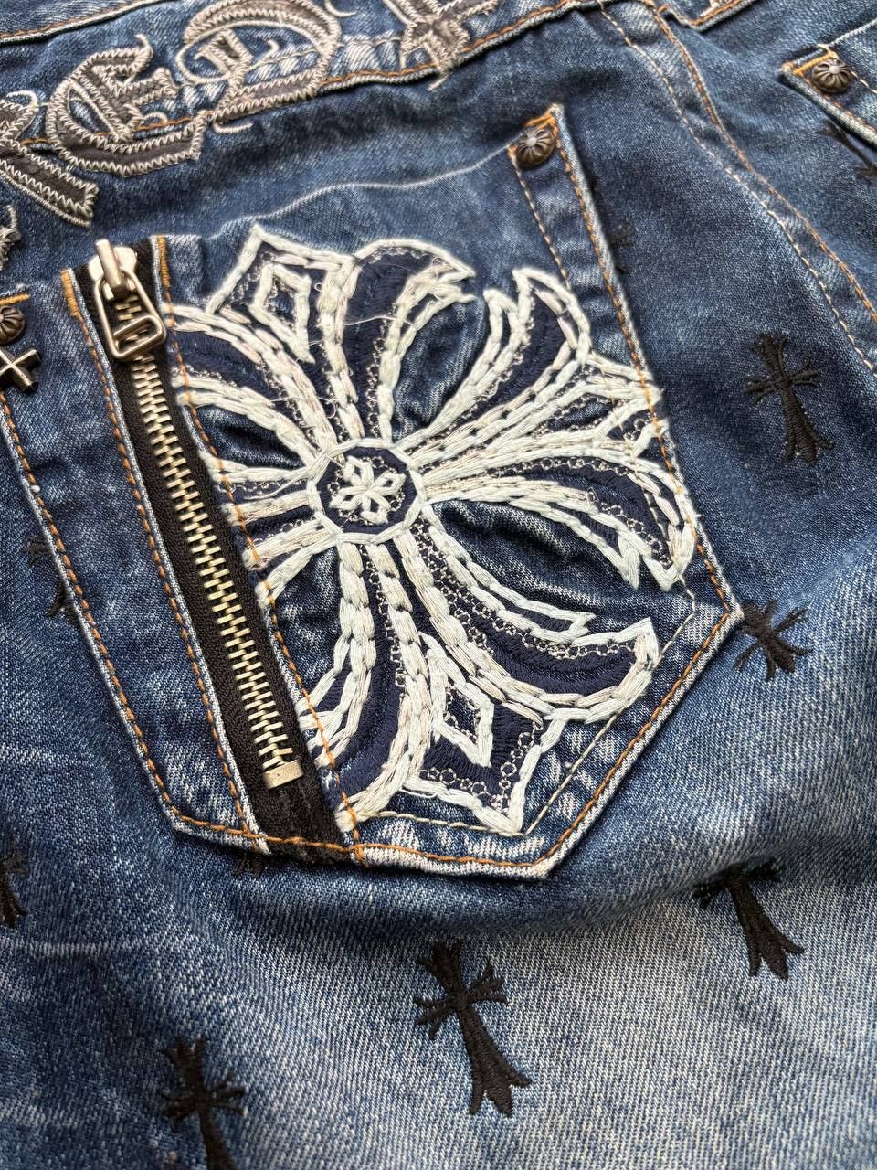 Vintage Red Pepper Chrome Hearts Cross Style Size US 30 / EU 46 - 8 Thumbnail