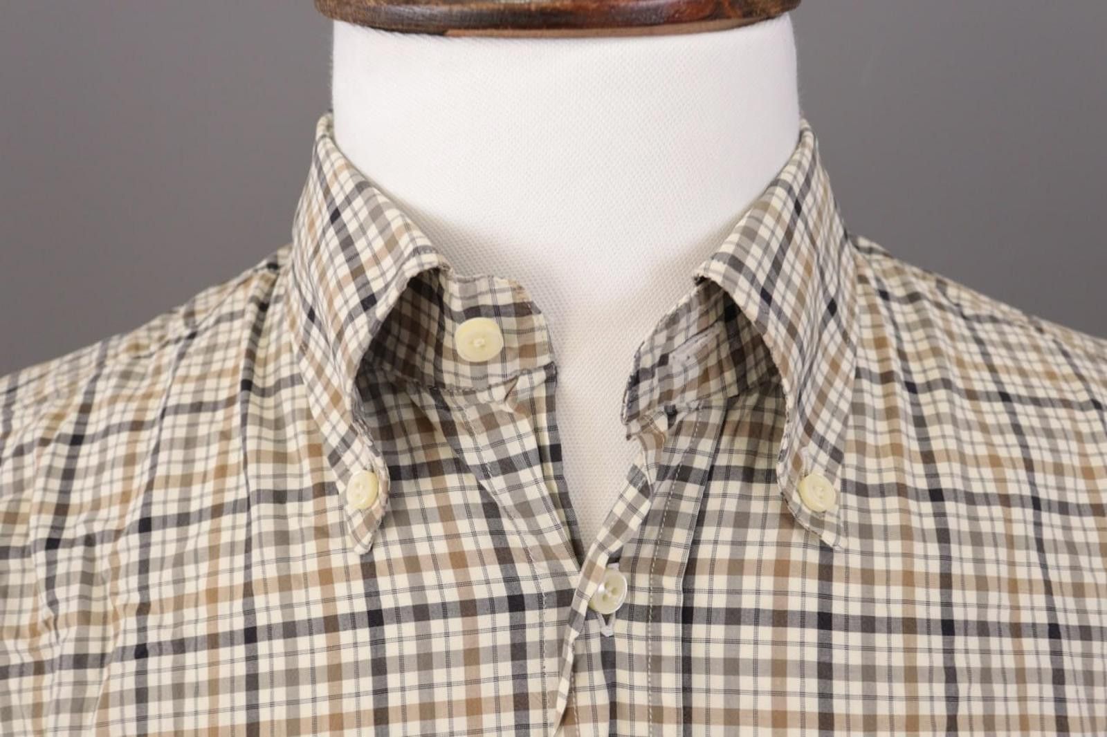 Designer Van Laack Royal Multicolor Check Button Down Shirt Size L Size US L / EU 52-54 / 3 - 3 Thumbnail