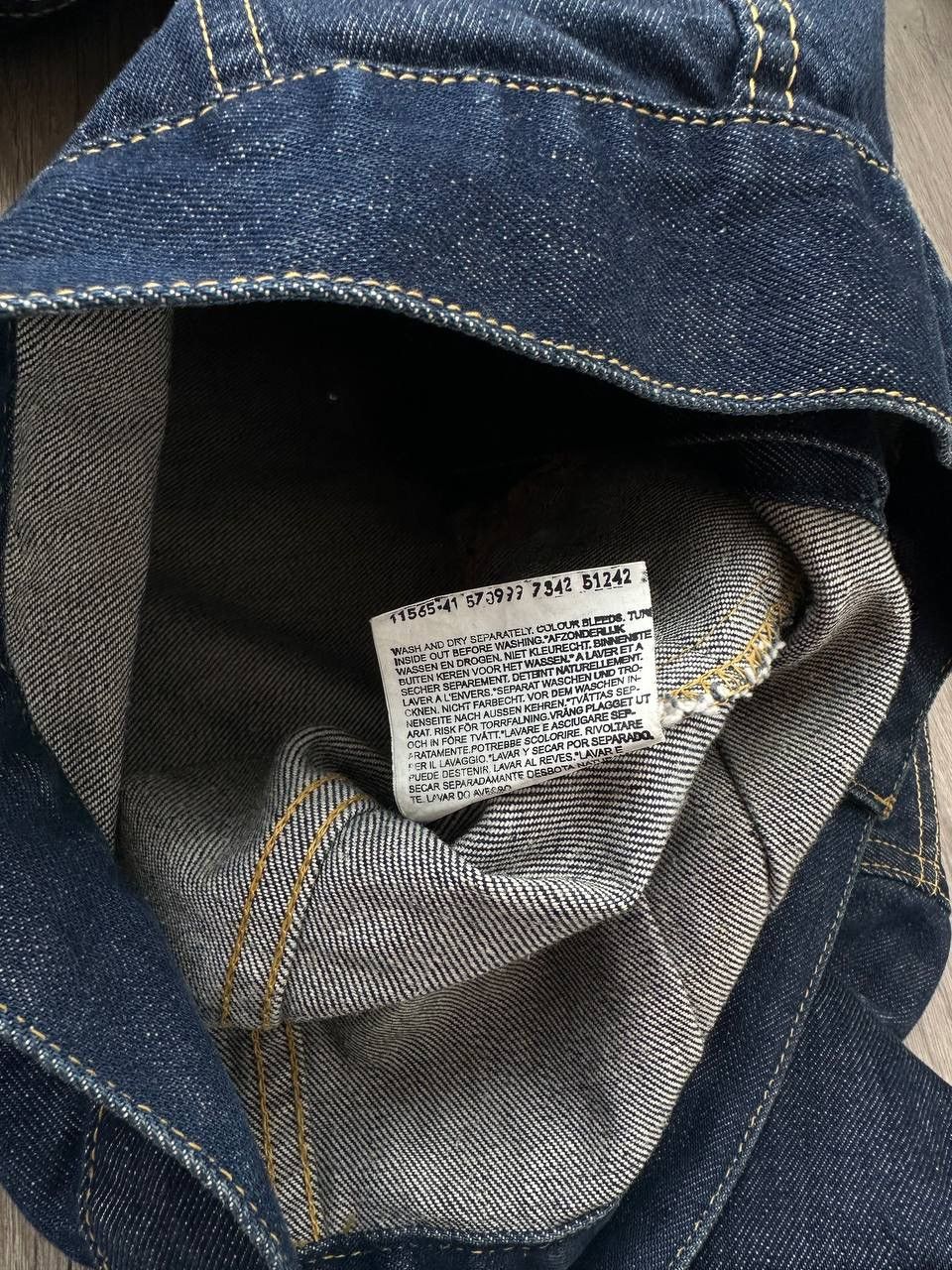 Lee Vintage Lee Slim Denim Jacket Dark Wash Trucker Style Size US S / EU 44-46 / 1 - 9 Thumbnail
