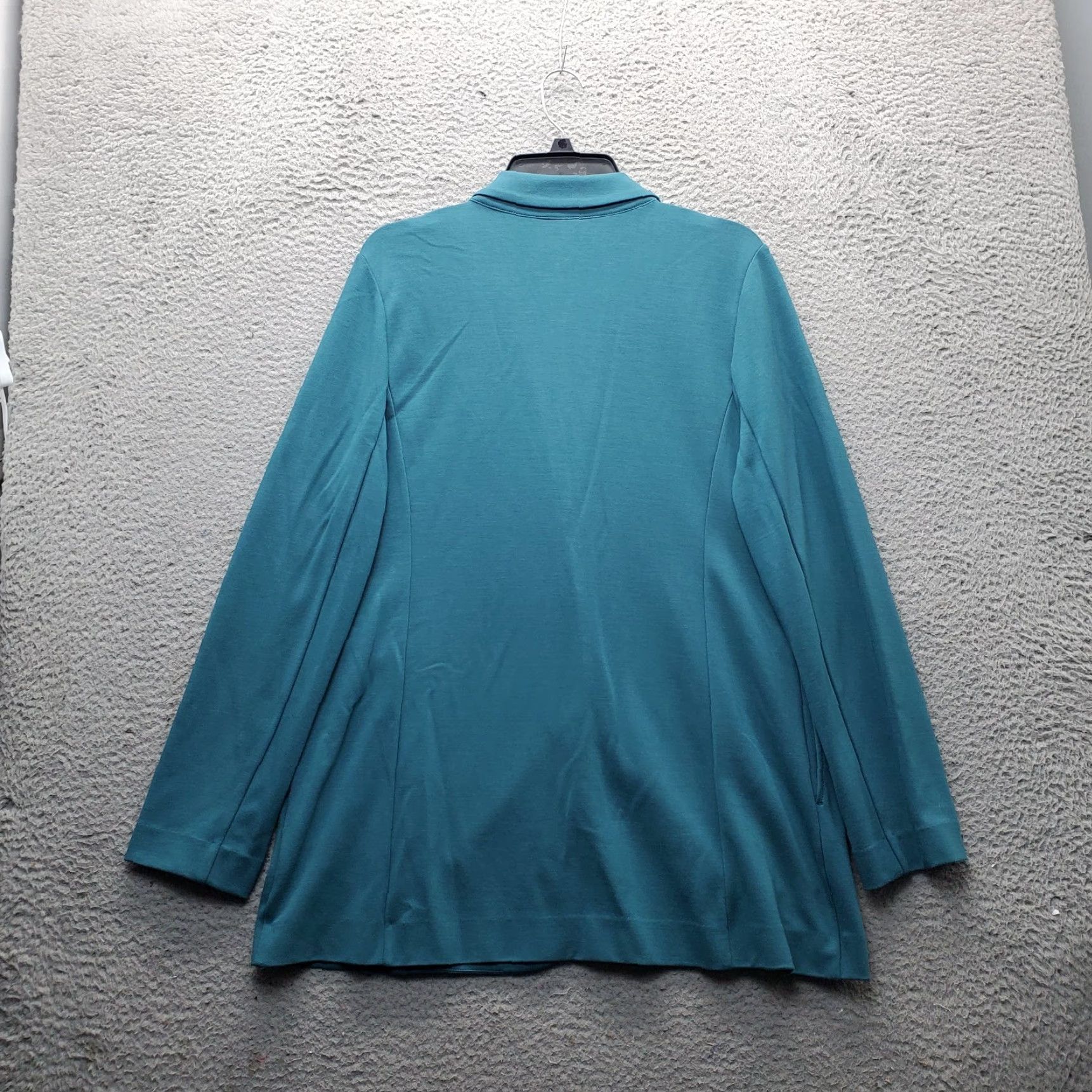 J. Jill J. Jill Wearever Collection Blazer Womens Size M Blue Notch Lapel Single Breasted Blazer Size M / US 6-8 / IT 42-44 - 2 Thumbnail