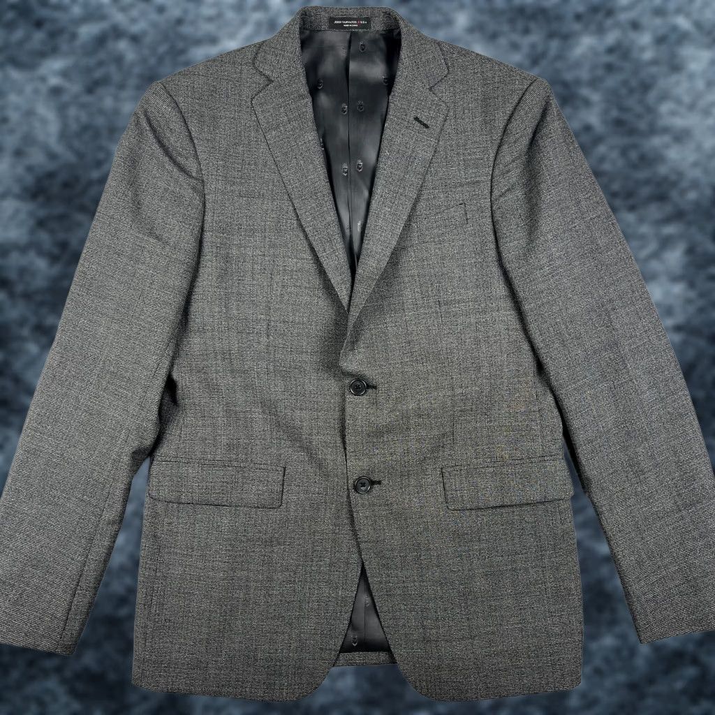 John Varvatos John Varvatos Suit Coat Blazer Pants Set 38R Mens 31x31 Grey Wool Size 38R - 1 Thumbnail