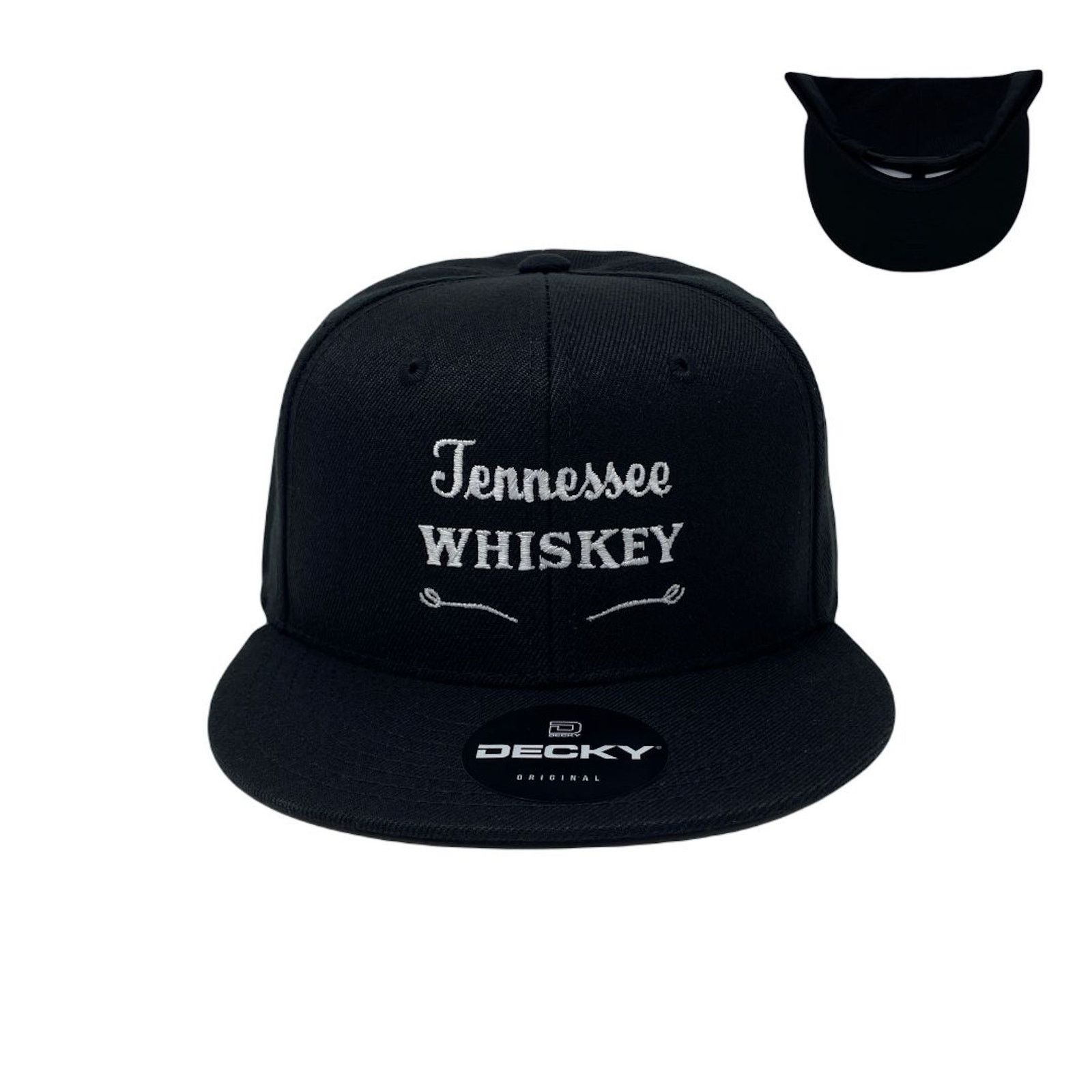 Other Tennessee Whiskey Snapback Hat All Black Size ONE SIZE - 1 Thumbnail