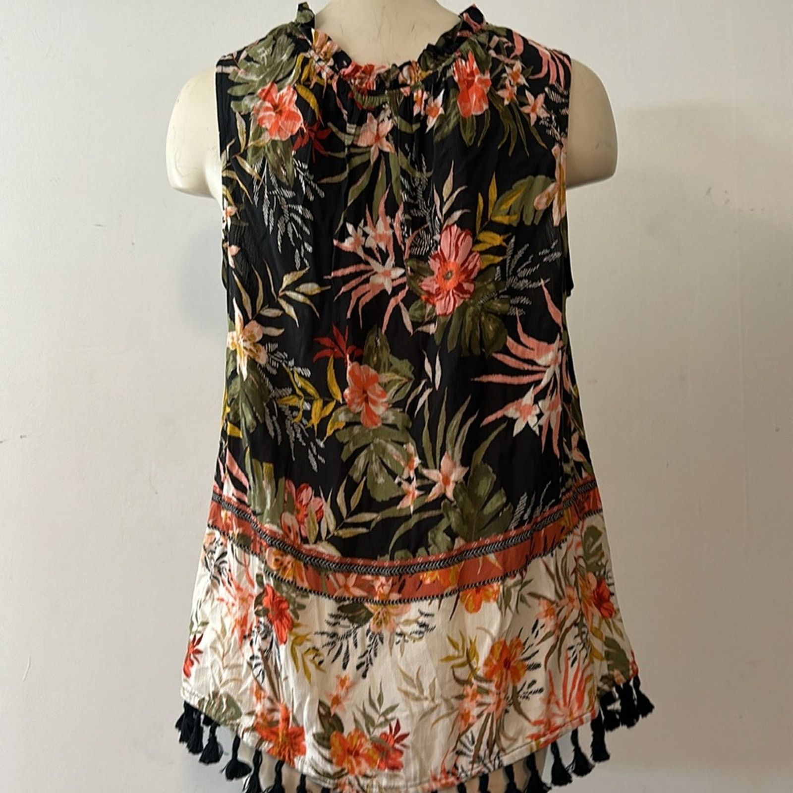 Other Bohemian blouse XL Style Co. tassel bottom NWT Size XL / US 12-14 / IT 48-50 - 4 Thumbnail