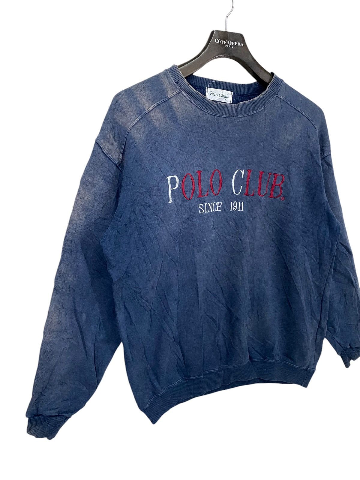 Beverly Hills Polo Club × Polo Ralph Lauren × Vintage Vintage polo club spell out sun faded distressed sweatshirr Size US L / EU 52-54 / 3 - 2 Thumbnail