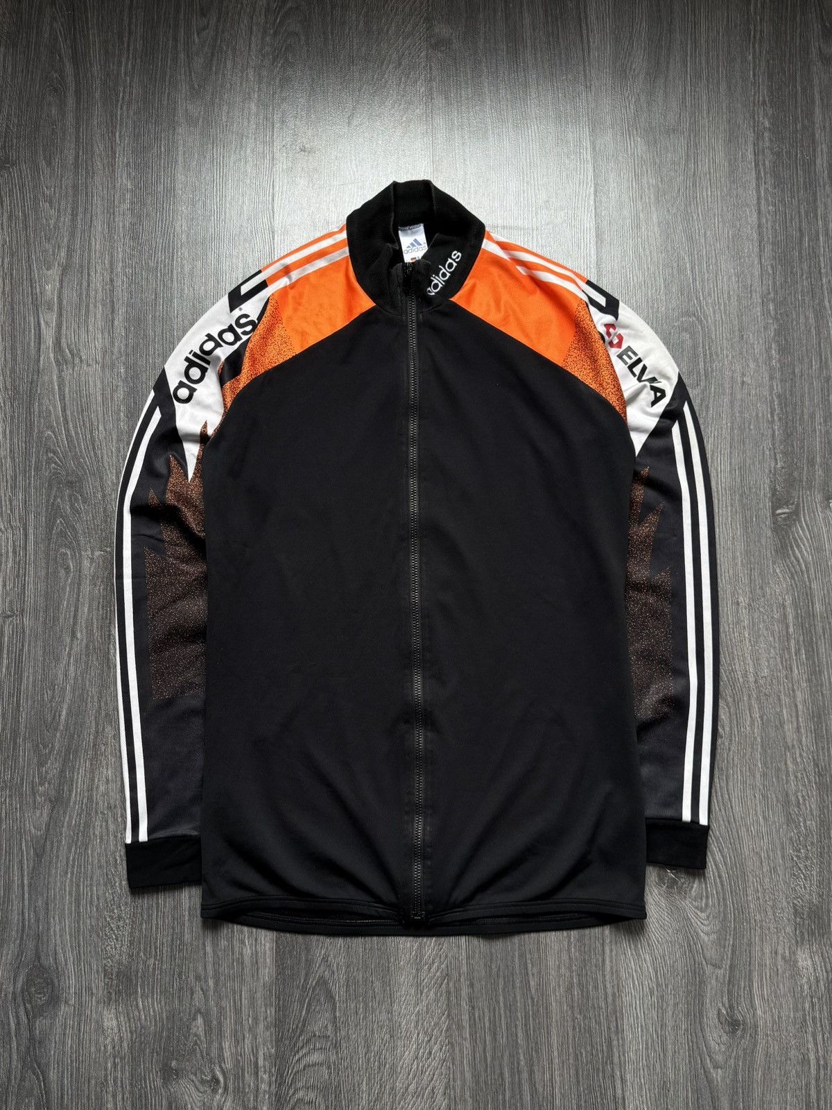 Adidas 90s Vintage Deutschland Adidas Sweatshirt Soccer Zip Size US L / EU 52-54 / 3 - 1 Thumbnail