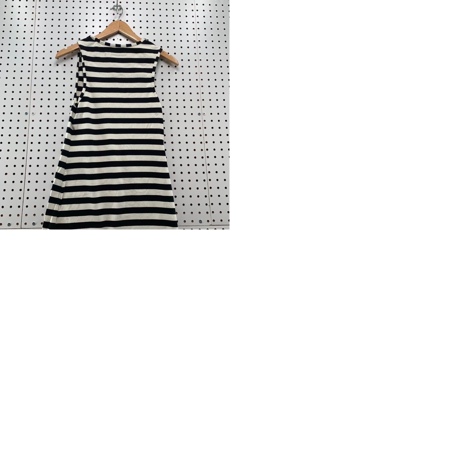 Vintage Officine Generale Striped Mini Shirt Dress Womens M Black Striped 14X34 T-Shirt Dress Size M / US 6-8 / IT 42-44 - 11 Thumbnail