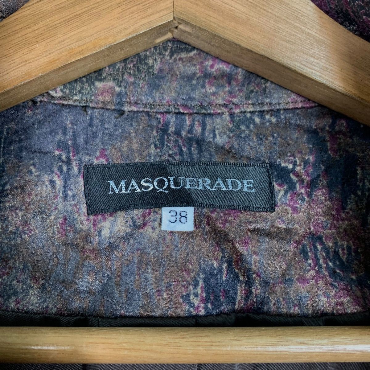 Japanese Brand MASQUERADE Fullprint Studded Zipper Jacket #0107-C6 Size S / US 4 / IT 40 - 16 Thumbnail