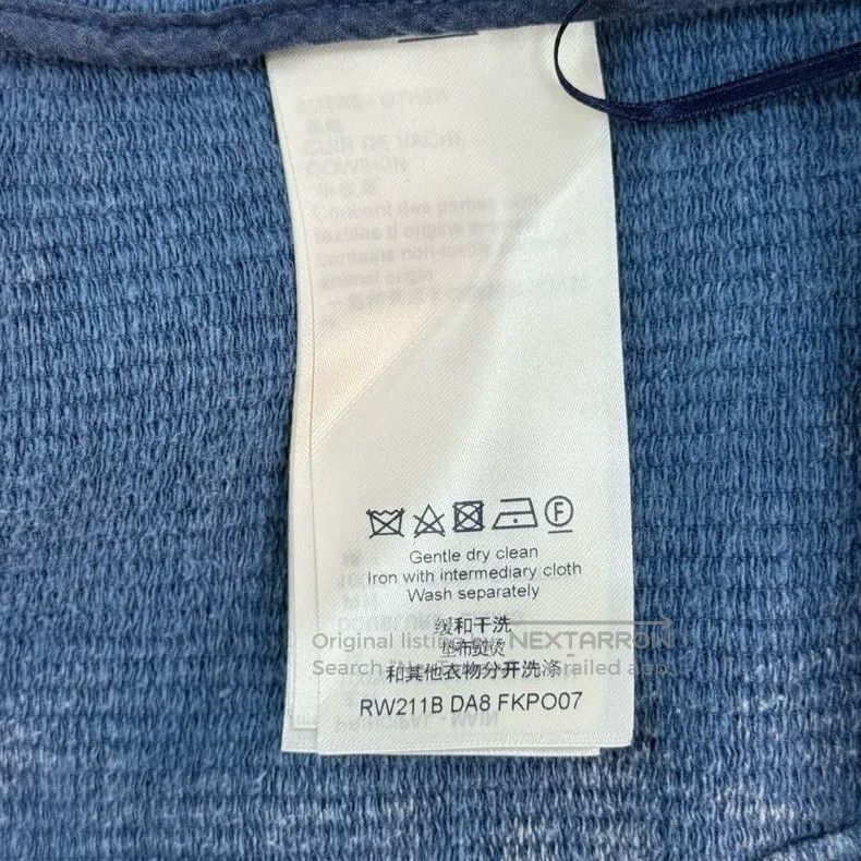 Louis Vuitton Louis Vuitton Blue Corduroy Leather Label Trousers Size US 40 / EU 56 - 6 Thumbnail