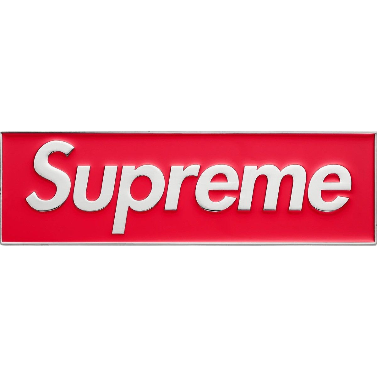Supreme Supreme Box Logo Car Emblem Red FW25 Size ONE SIZE - 2 Thumbnail