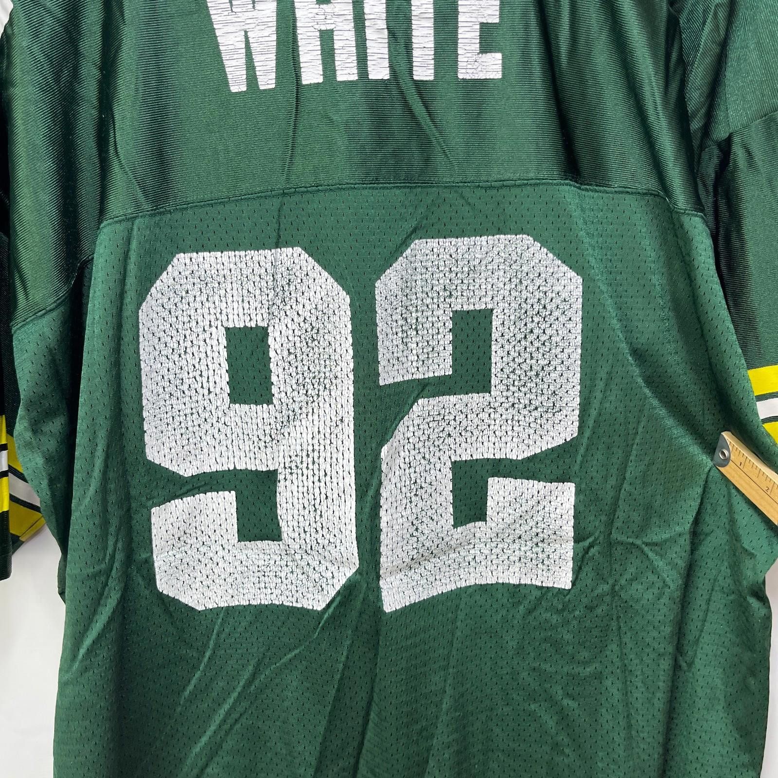 Designer Vintage 90s Green Bay Packers Reebok Reggie White Jersey 2XL Size ONE SIZE - 8 Thumbnail