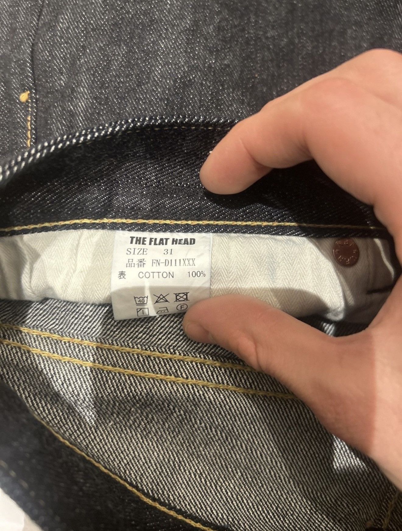 The Flat Head The Flat Head Indigo Raw Selvedge Denim Size US 31 - 7 Thumbnail