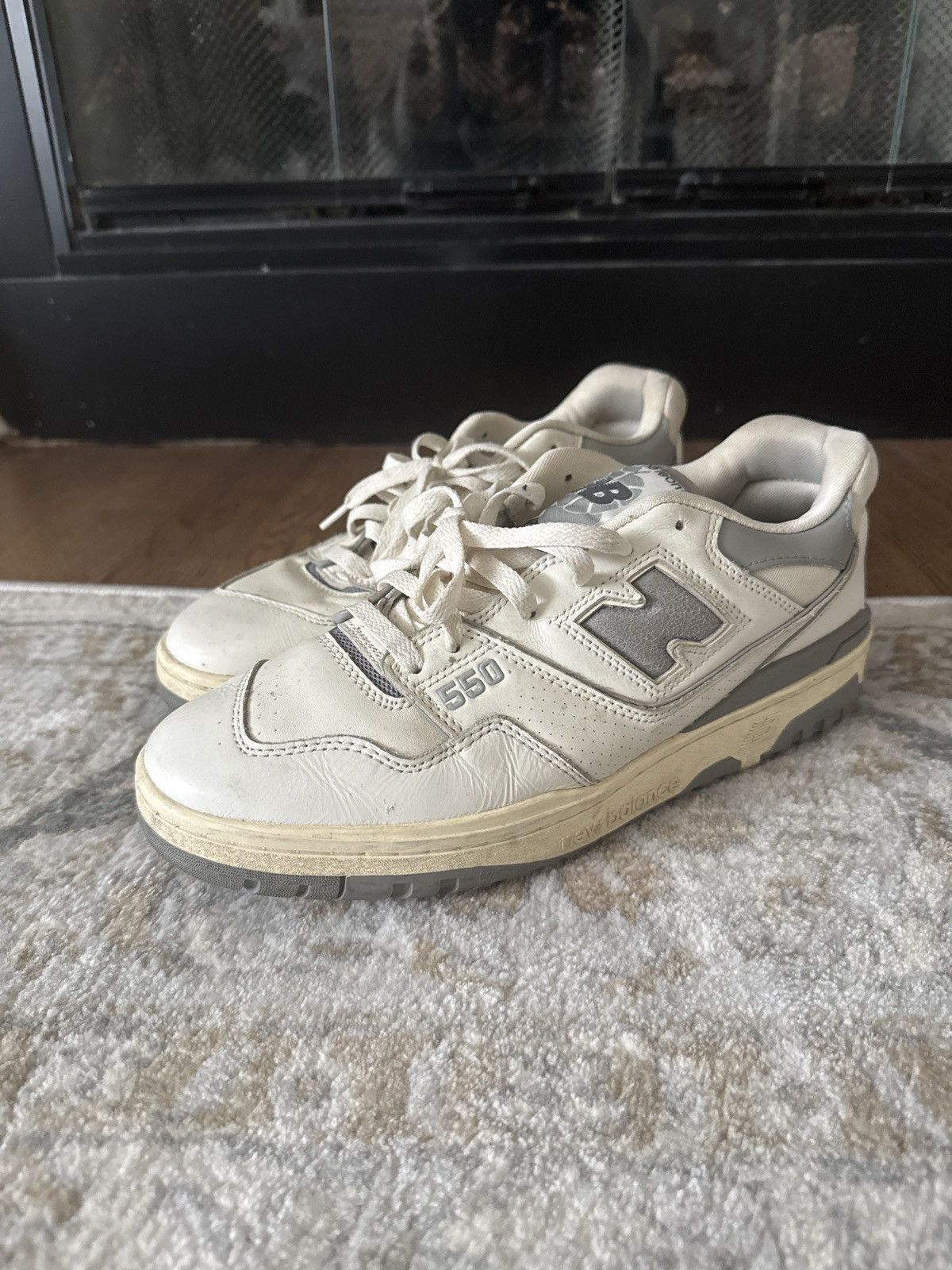 Aime Leon Dore Aime leon deor New Balance 550 white and gray Size US 11 / EU 44 - 1 Thumbnail