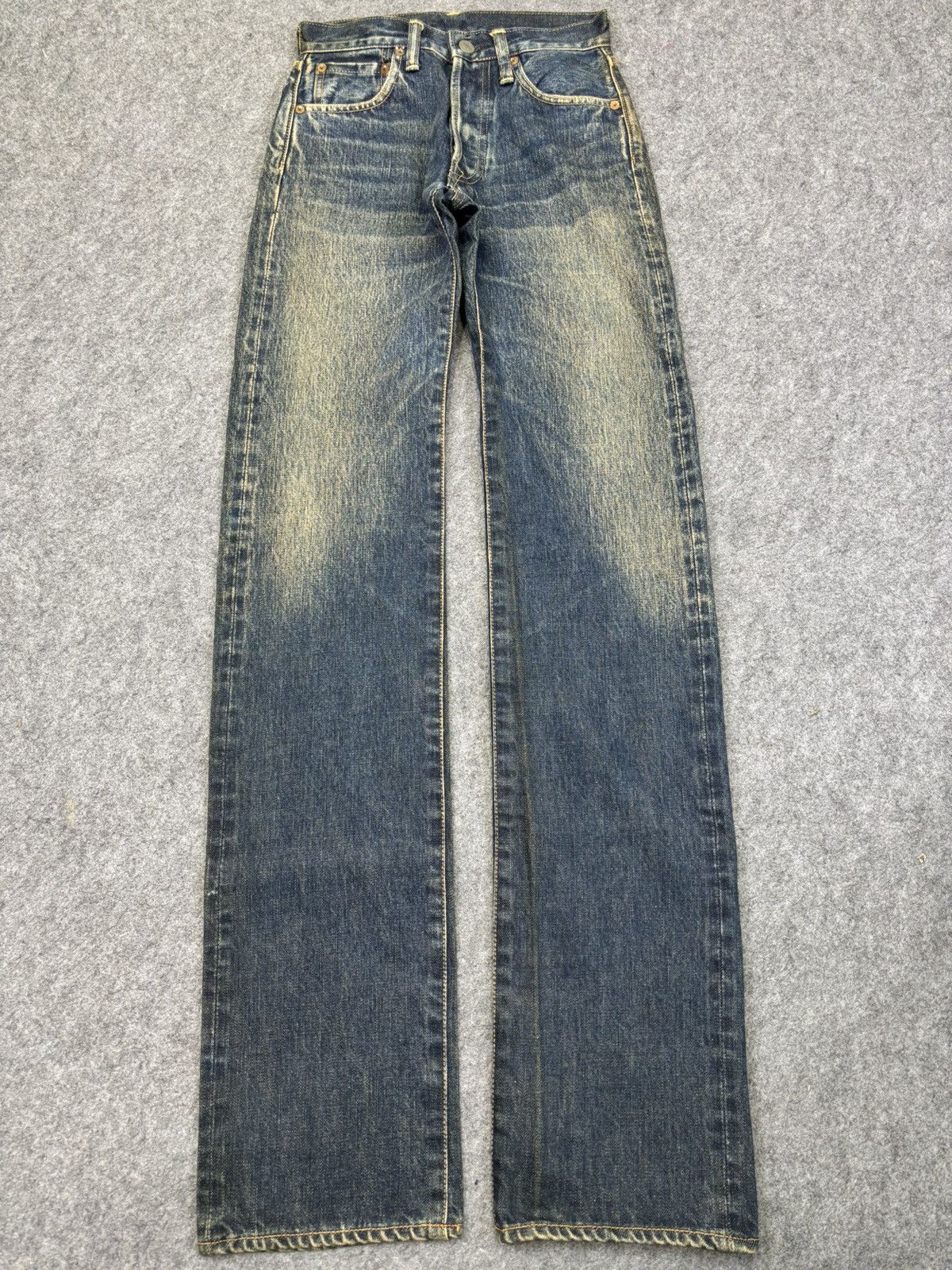 45rpm 💥W25 Insane 90s💥Mud Wash 45rpm Japan Sturdy Denim F879 Size US 26 / EU 42 - 13 Thumbnail