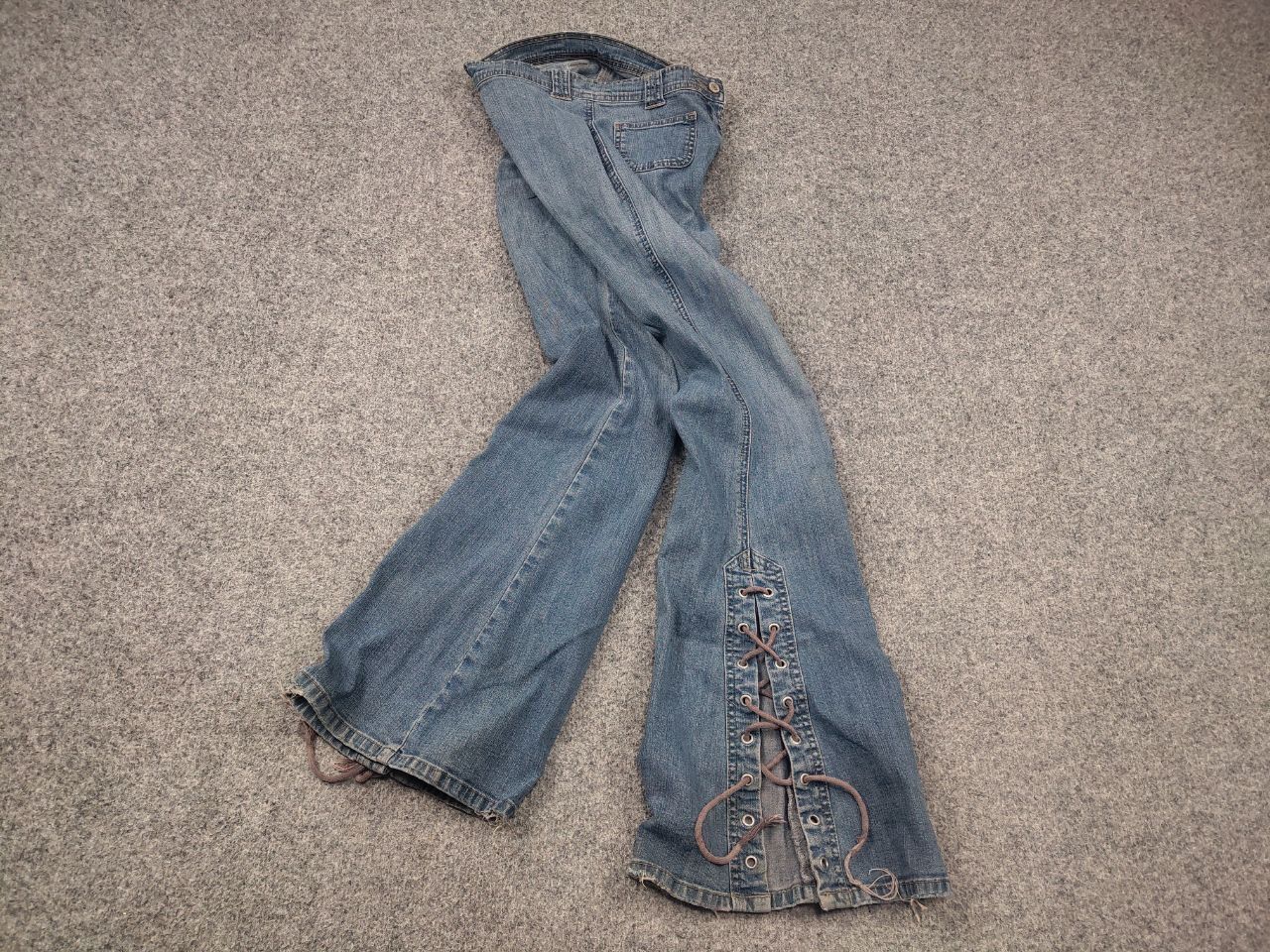 If Six Was Nine Vintage Y2K LGB Flared Low Rise Jeans hysteric style Size 30" / US 8 / IT 44 - 2 Thumbnail