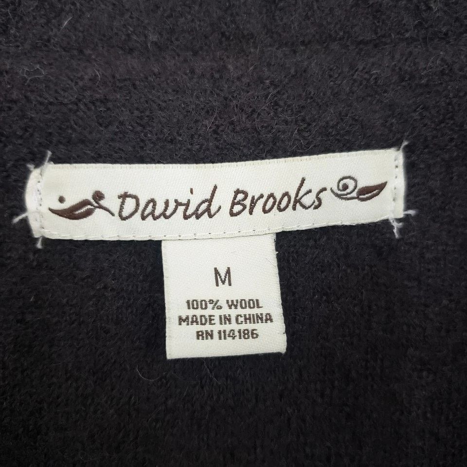 Vintage David Brooks 100% Wool Jacket Belted Button up Pockets M Size M / US 6-8 / IT 42-44 - 7 Thumbnail