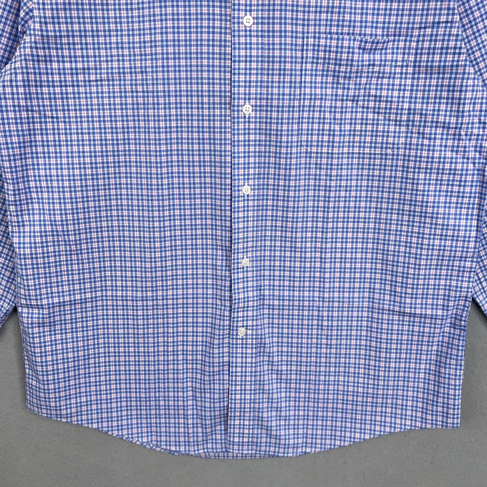 Ralph Lauren Lauren Ralph Lauren Shirt Mens Large Blue Plaid Button-Down Stretch Black Label Shirt Size US L / EU 52-54 / 3 - 3 Thumbnail