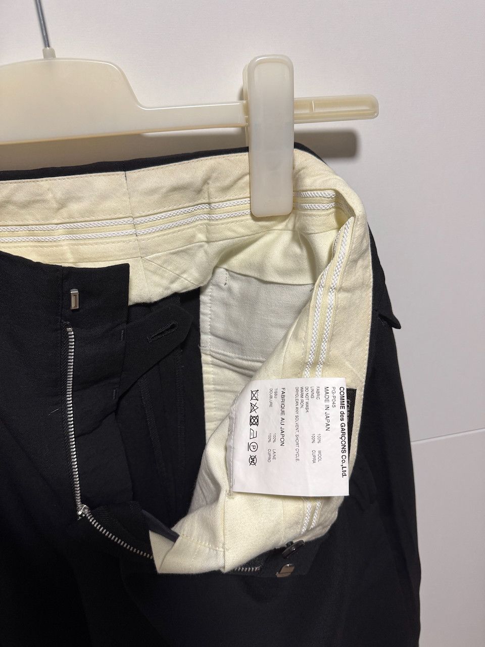 Comme des Garcons Homme [S] Wool Tropical Short in Black (AD2020) Size US 30 / EU 46 - 7 Thumbnail