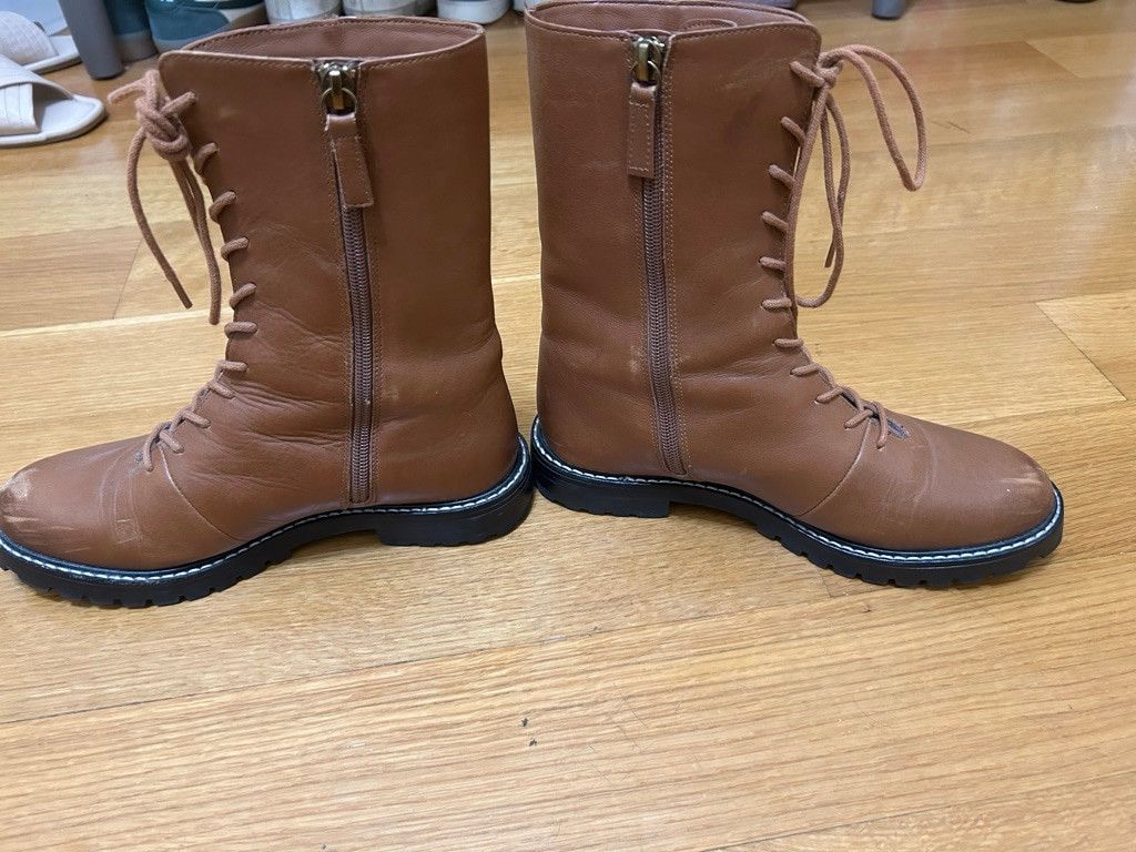 J.Crew J.Crew Gwen Lug Sole Combat Boots Size US 6.5 / IT 36.5 - 5 Thumbnail