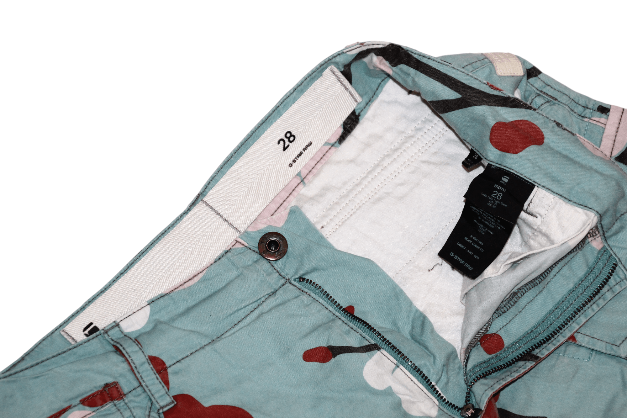 G-Star × Pharrell G-star Raw Rovic Loose 1/2 Floral Cargo Shorts Size US 28 / EU 44 - 5 Thumbnail