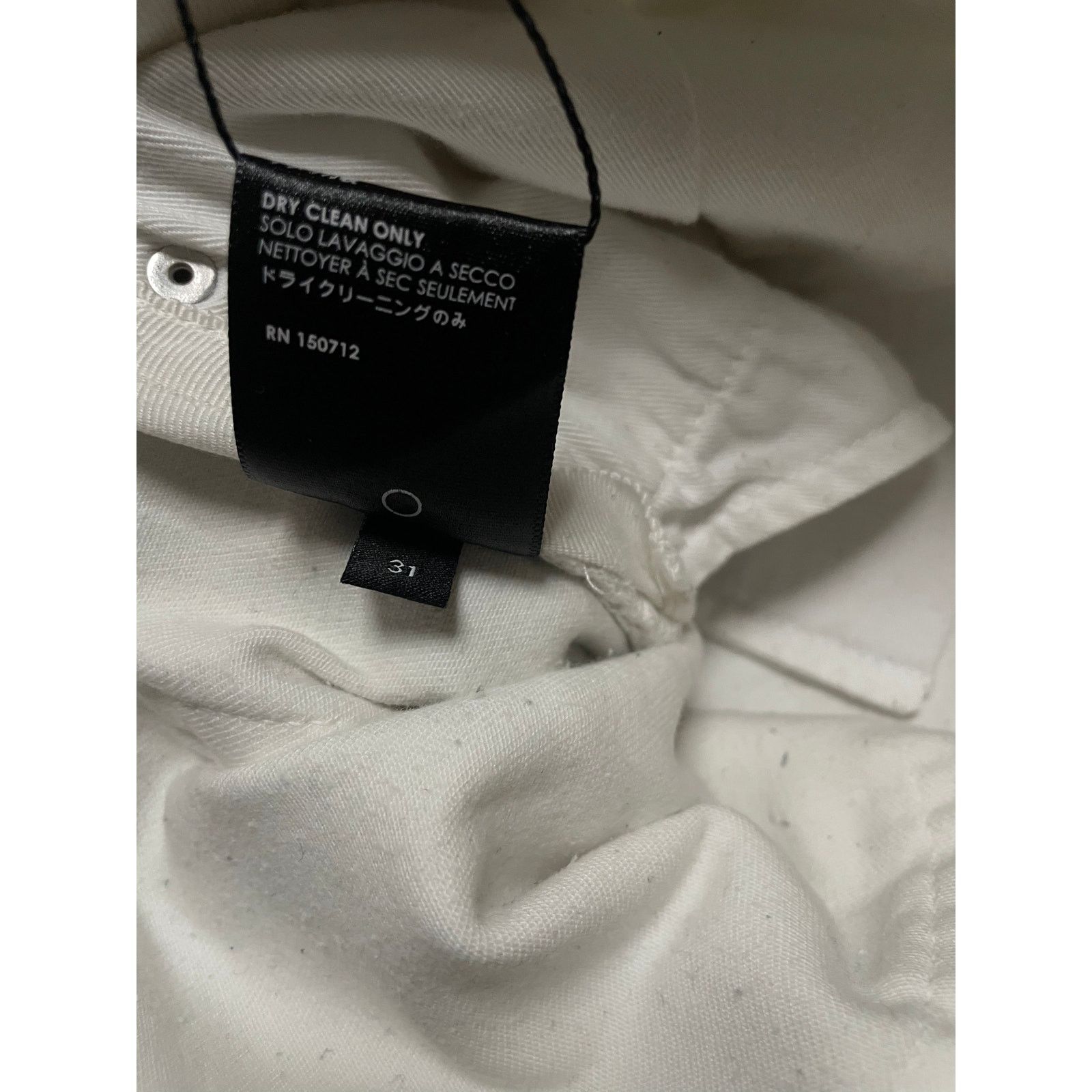 Amiri Amiri Jeans White Black Stripe Used 31 Size US 31 - 6 Thumbnail