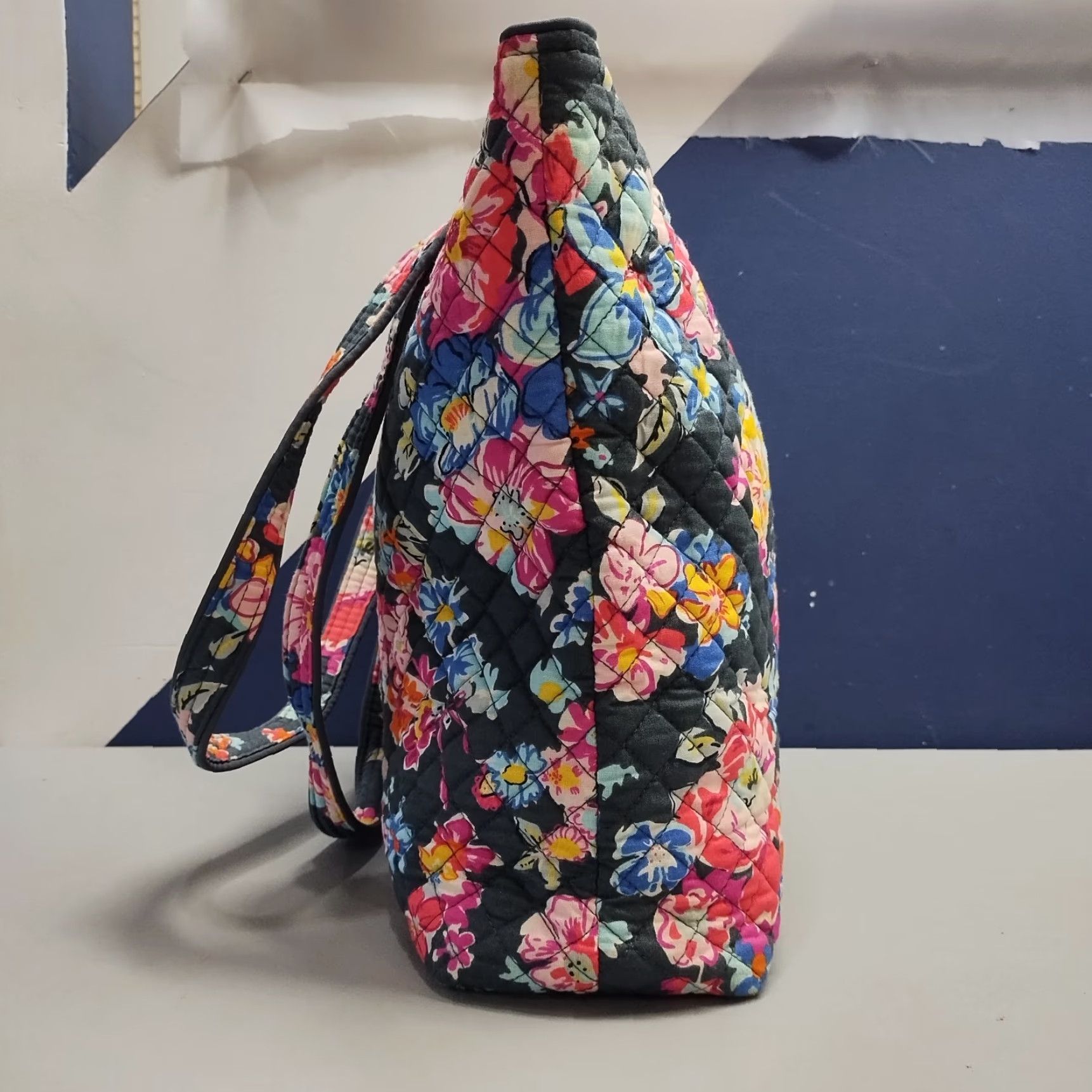 Vera Bradley Vera Bradley Tote Bag Womens Multicolor Pretty Posies Floral Quilted Double Handles Size ONE SIZE - 4 Thumbnail