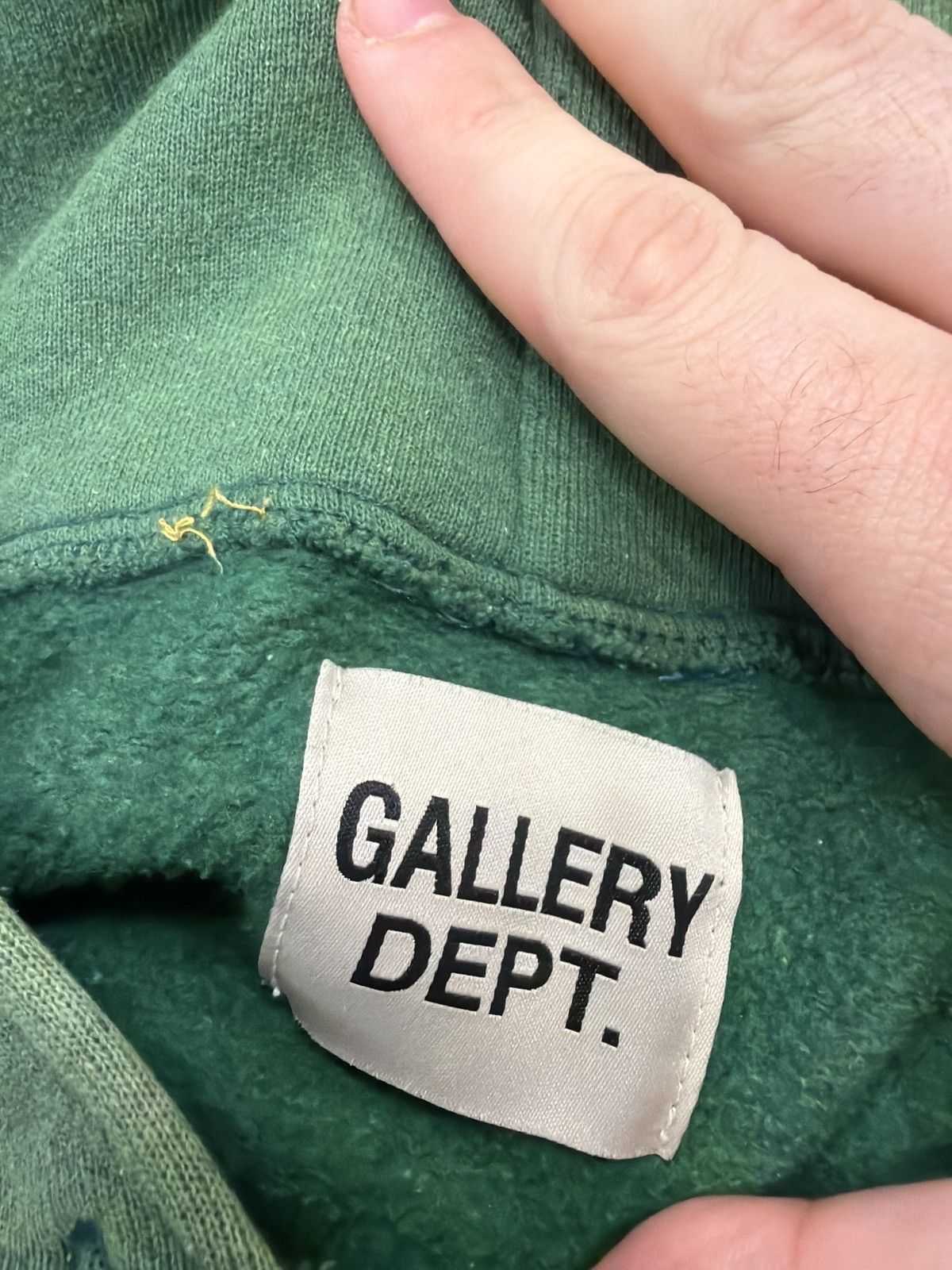 Gallery Dept. Gallery dept sunfaded green V neck hooded sweatshirt Size US XL / EU 56 / 4 - 3 Thumbnail