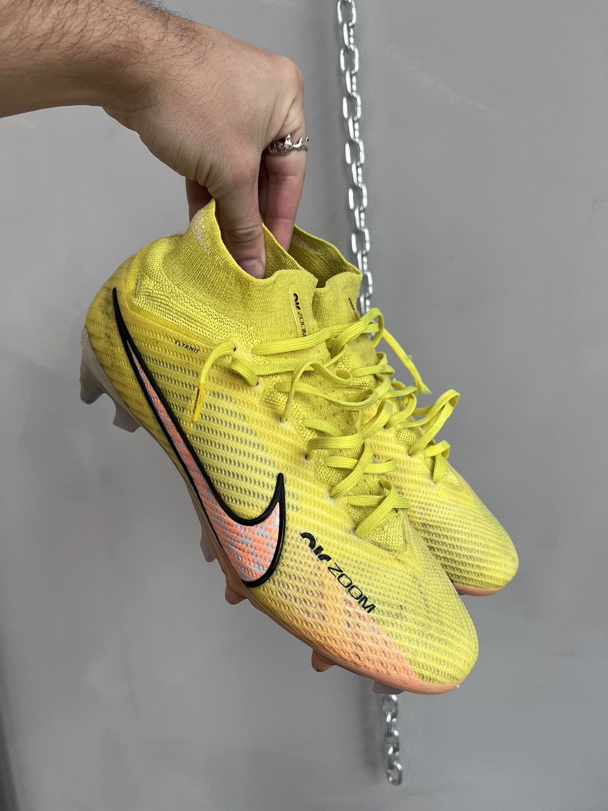 Nike × Vintage Nike Air Zoom Mercurial Vapor 15 Elite FG Orange Size US 8.5 / EU 41-42 - 1 Thumbnail