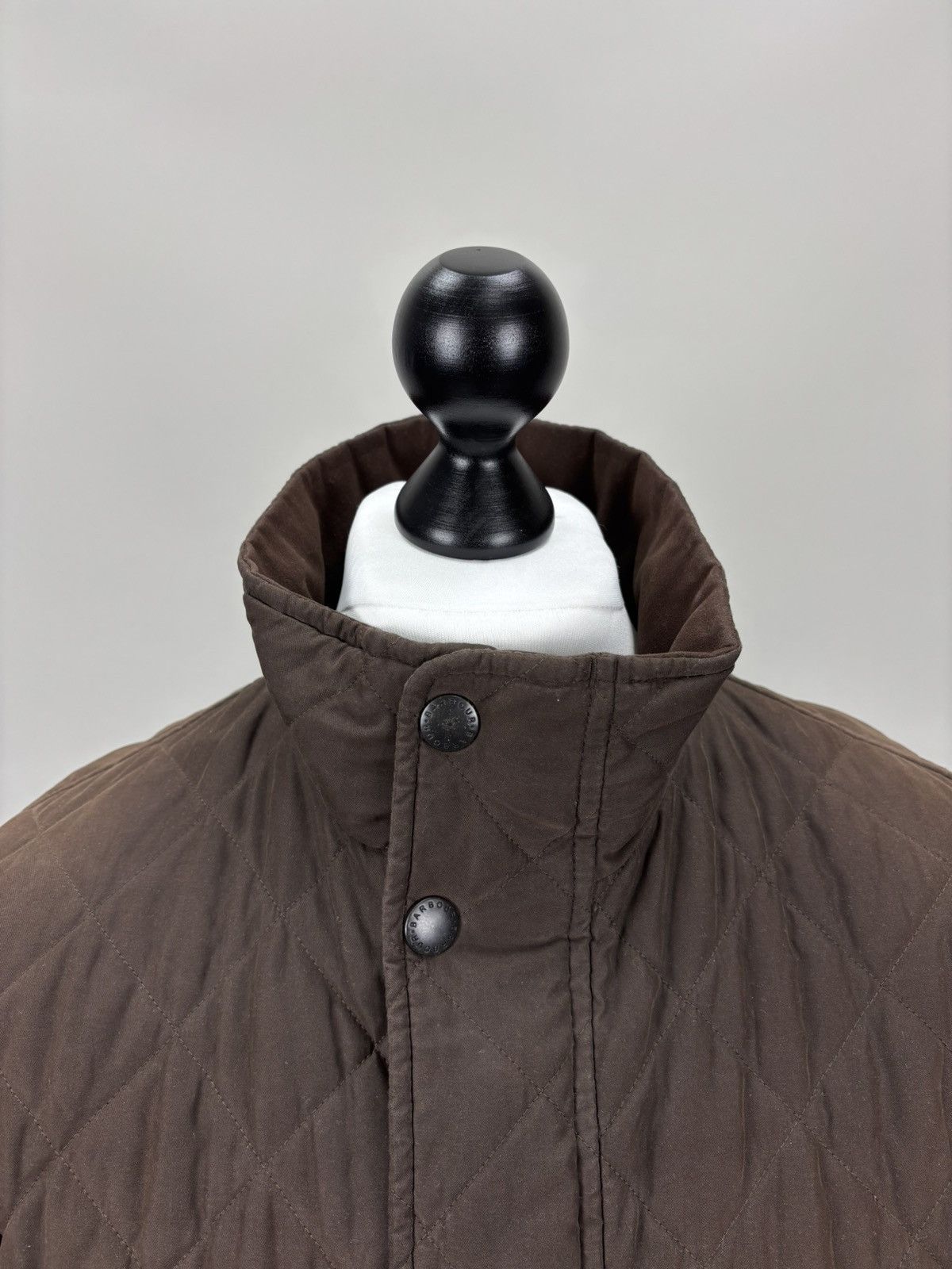 Barbour Mens quilted jacket Barbour Hampton Size XL Color Brown Size US XL / EU 56 / 4 - 4 Thumbnail