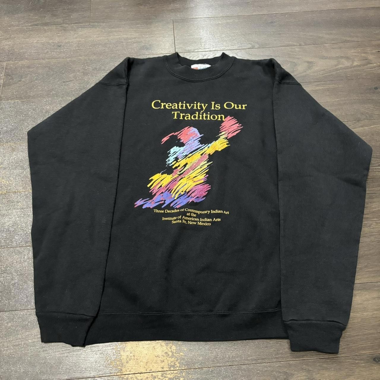 Hanes Vintage creativity is our tradition Indian art sweatshirt Size US M / EU 48-50 / 2 - 3 Thumbnail