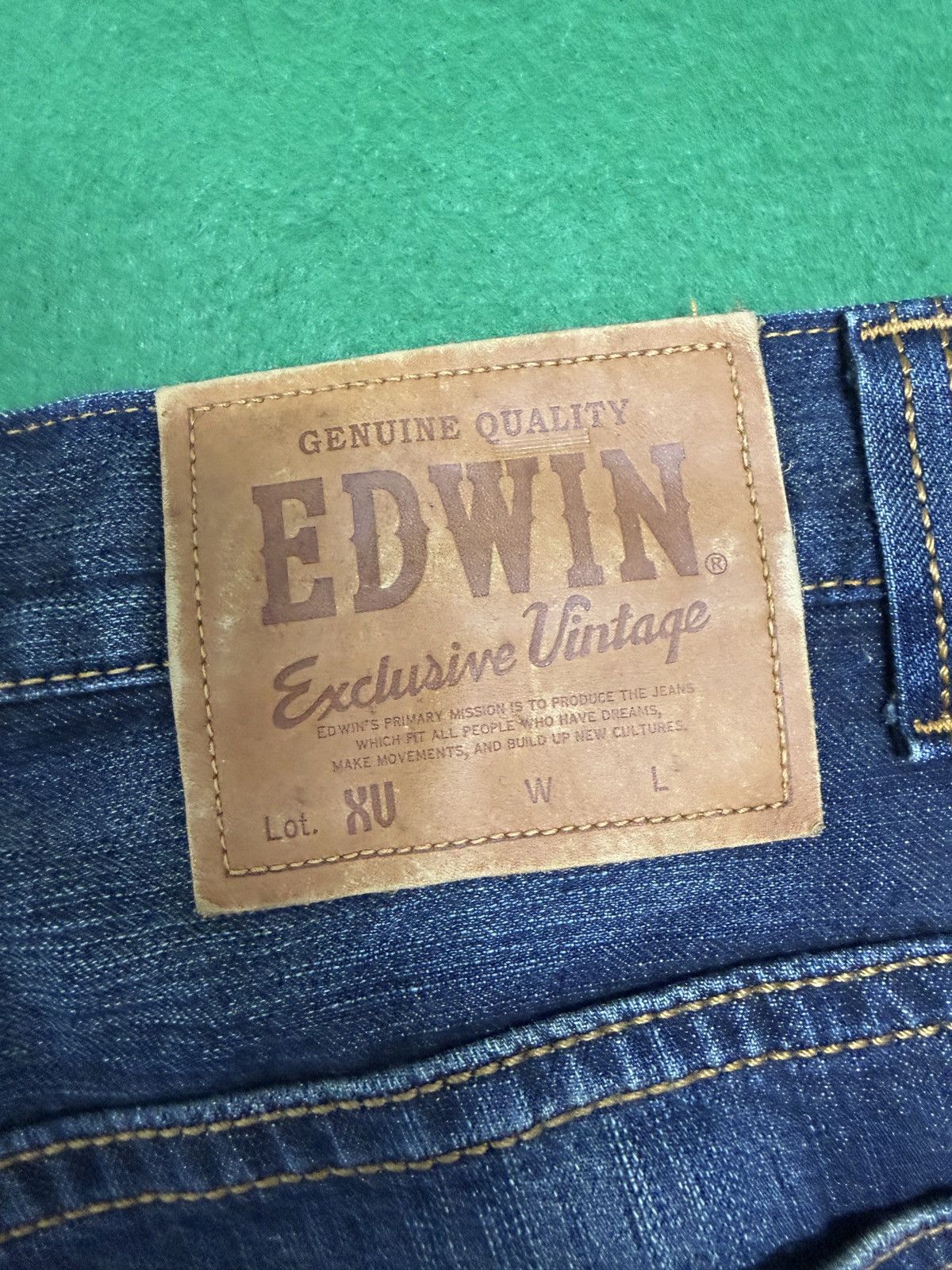 Kapital A27 EDWIN XV EXCLUSIVE VINTAGE MUD WASH AND VINTAGE STYLE Size US 35 - 17 Thumbnail