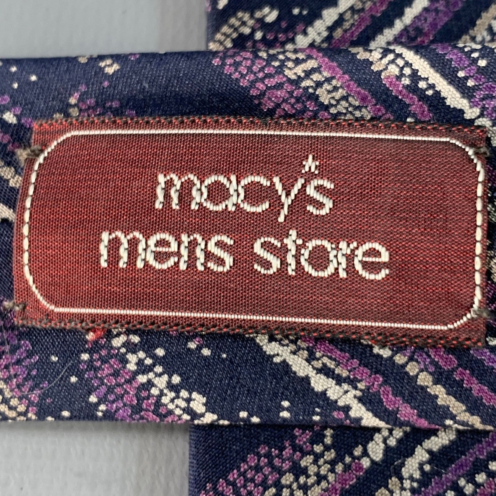 Missoni MISSONI One Size Purple Grey Black Abstract Silk Tie Size ONE SIZE - 4 Thumbnail